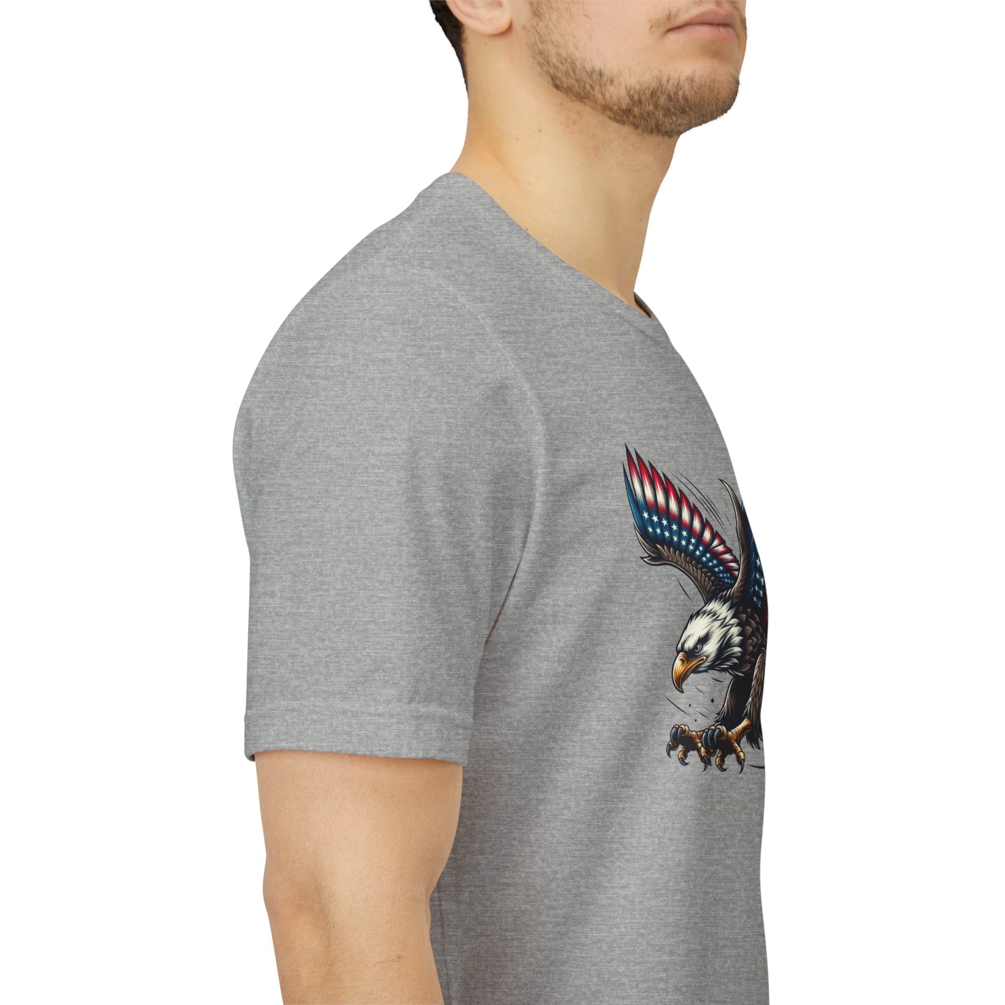 Patriotic Bald Eagle Tee — Red, White & Blue Graphic T-Shirt