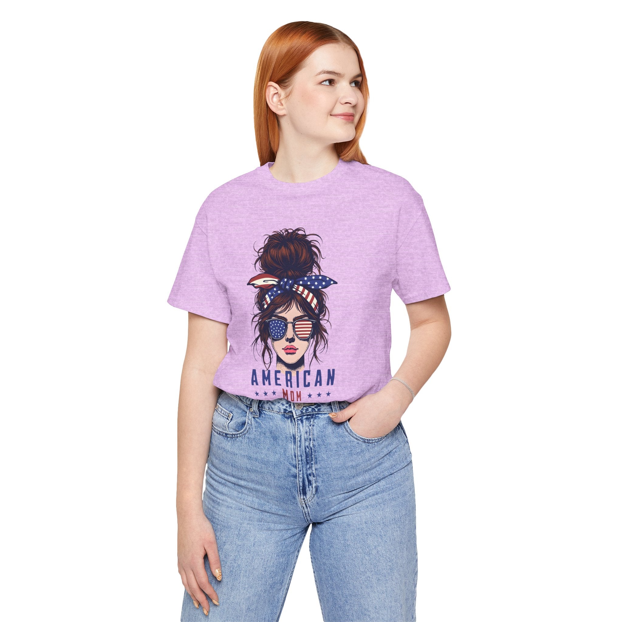 American Mom T-Shirt – Patriotic Mom Graphic Tee
