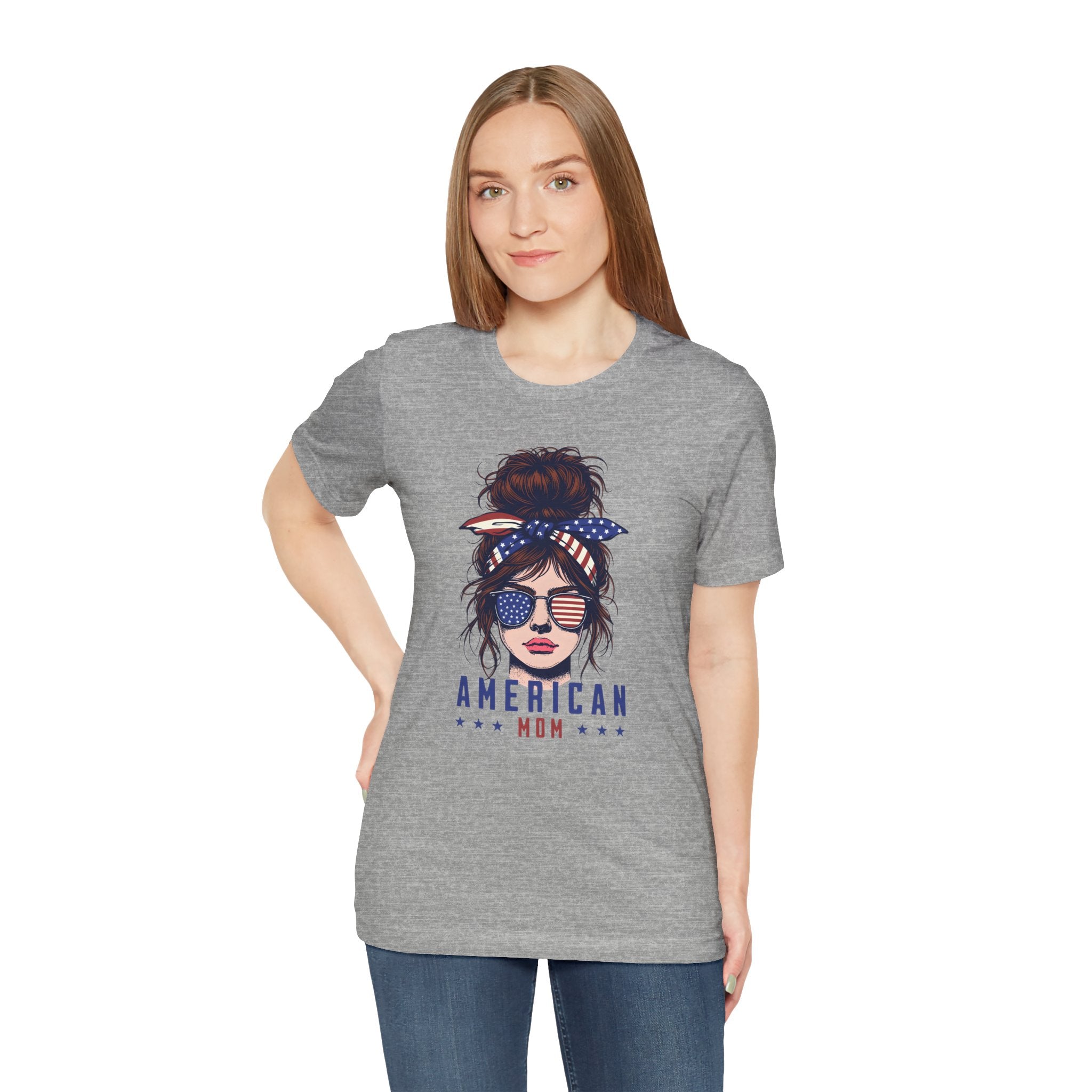 American Mom T-Shirt – Patriotic Mom Graphic Tee
