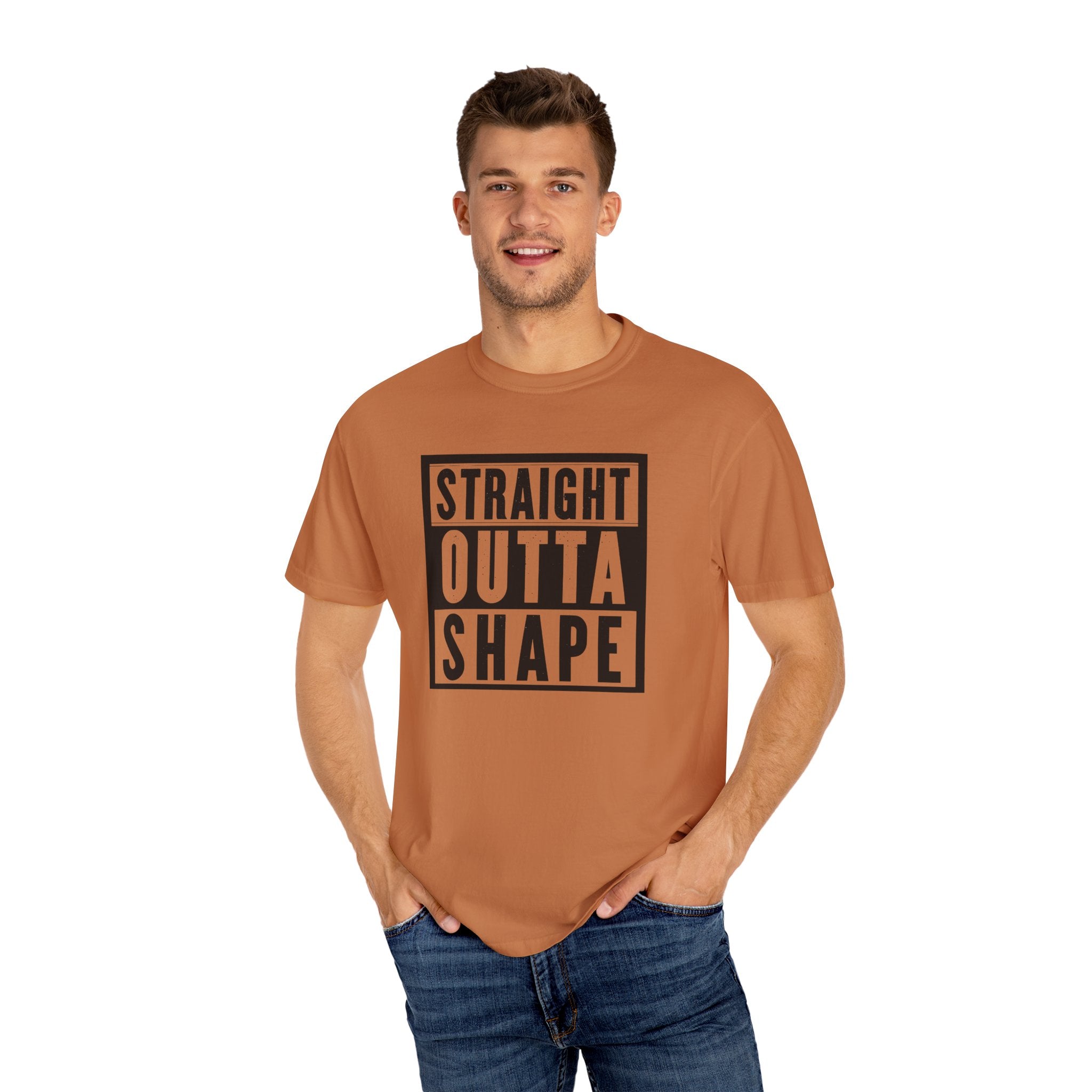 Shape Distorted Unisex Garment-Dyed T-shirt