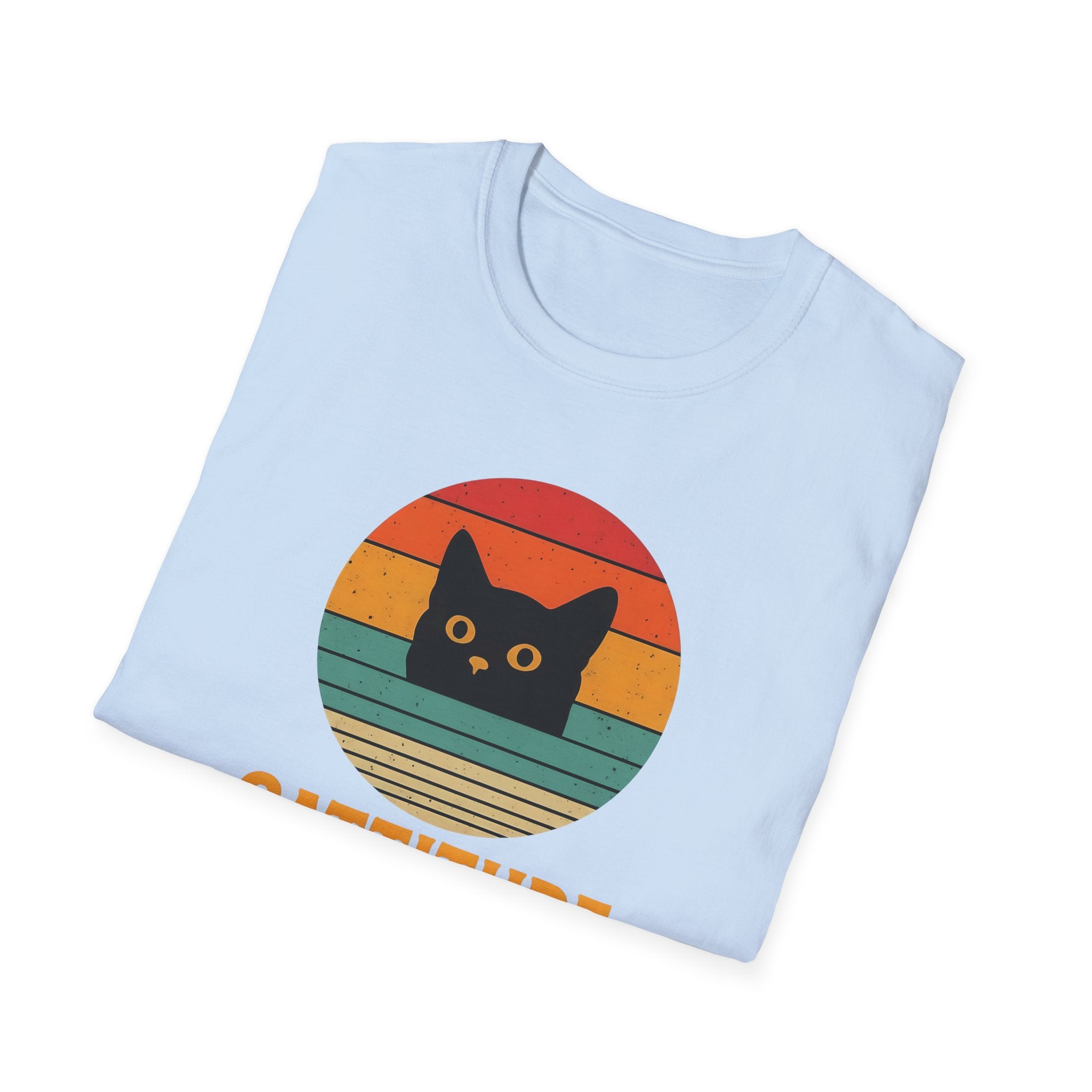 Cattitude Retro Cat T-Shirt, Funny Cat Lover Gift, Unisex Tee, Softstyle Shirt, Cute Pet Apparel, Cat-Themed Fashion