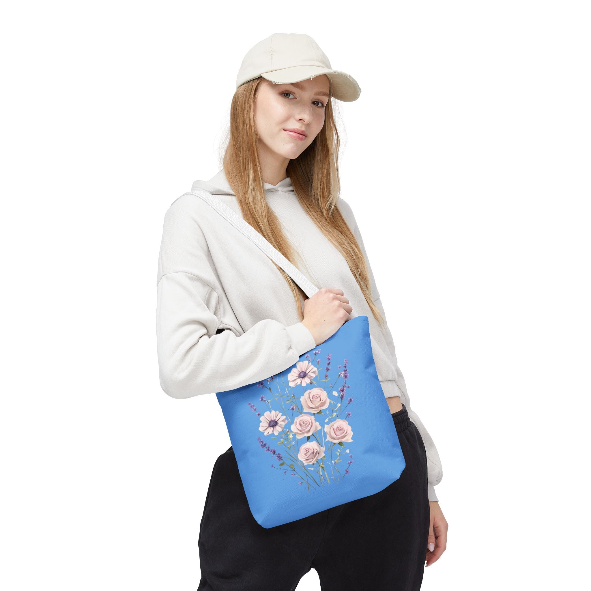 Floral Print Tote Bag - Vibrant Summer Shopping Bag