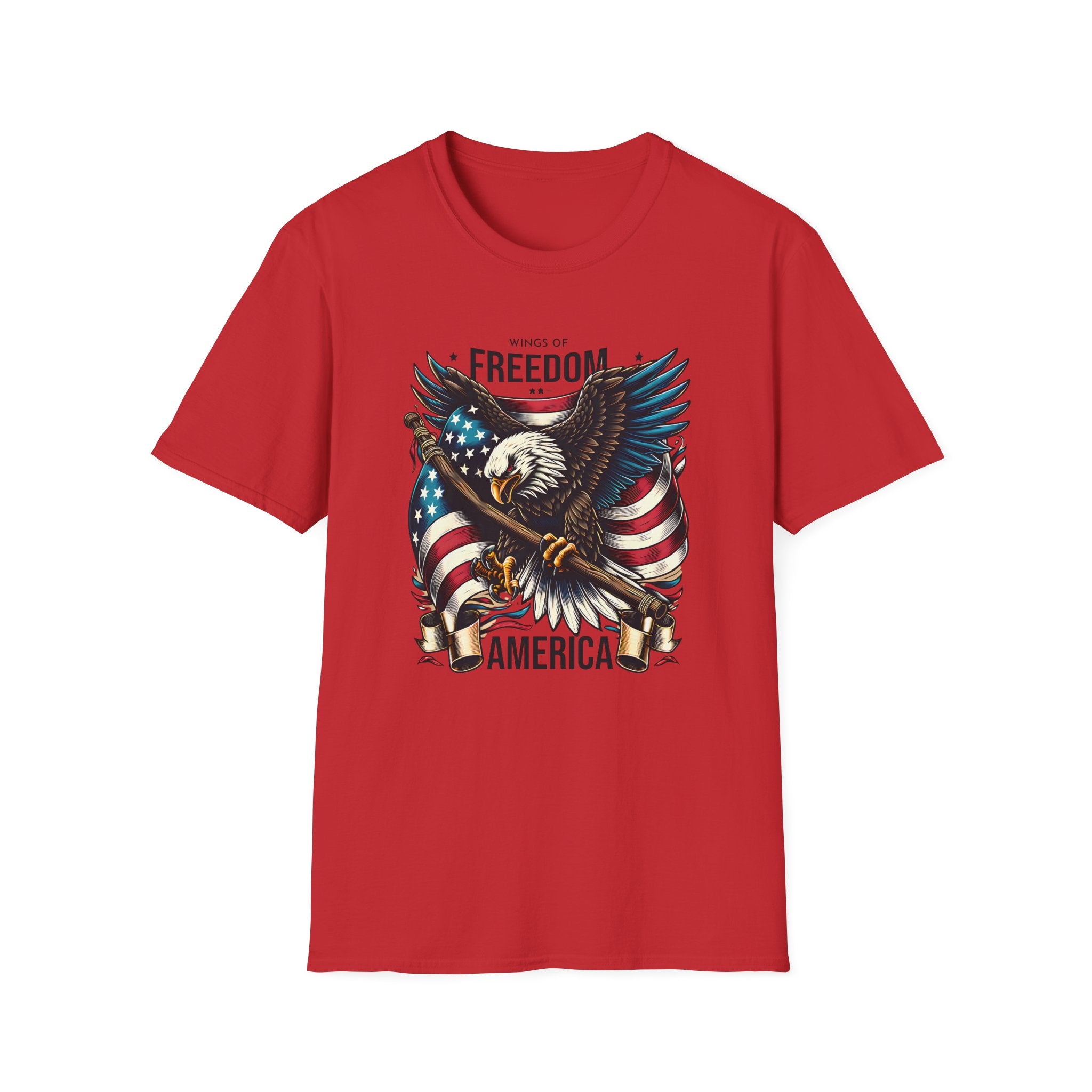 Freedom Eagle T-Shirt — American Flag USA Patriotic Tee (America)