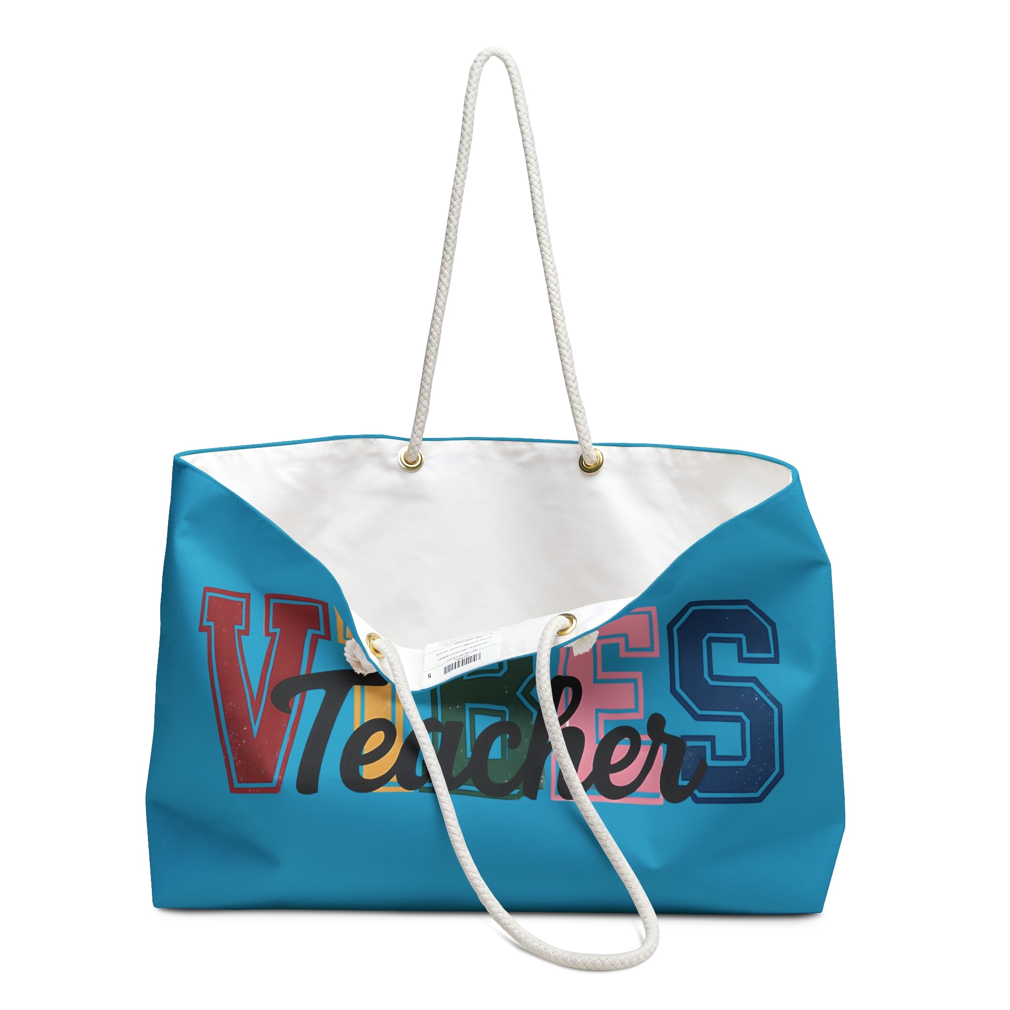 Teacher Vibes Weekender Bag - Stylish & Functional Tote for Educators