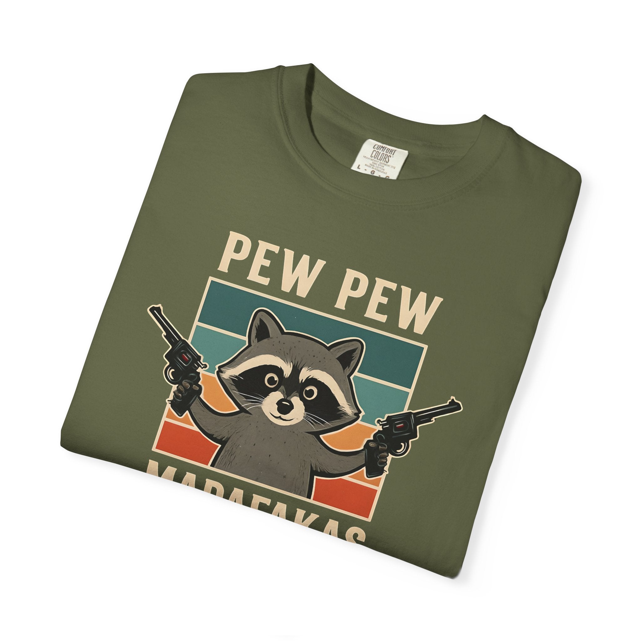 Pew Pew MafaFakas T-Shirt - Fun Unisex Garment-Dyed Tee
