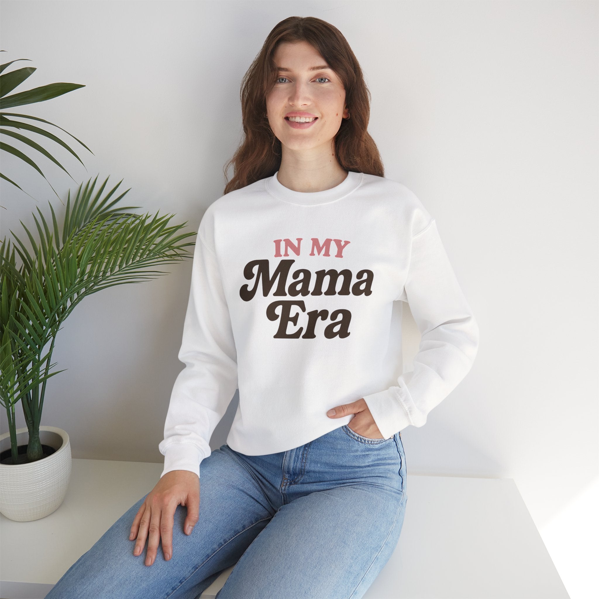 Mama Era Sweatshirt, Unisex Crewneck Sweater, Gift for Moms, Cozy Fashion for Mothers, Birthday Present for Mama, Casual Lounge Wear