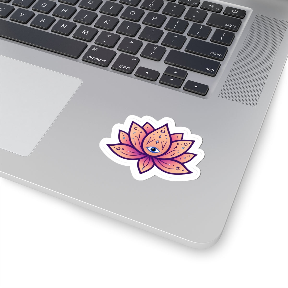 Lotus Flower Kiss-Cut Stickers, Spiritual Decor, Laptop Stickers, Yoga Gifts, Meditation Accessories, Boho Aesthetic