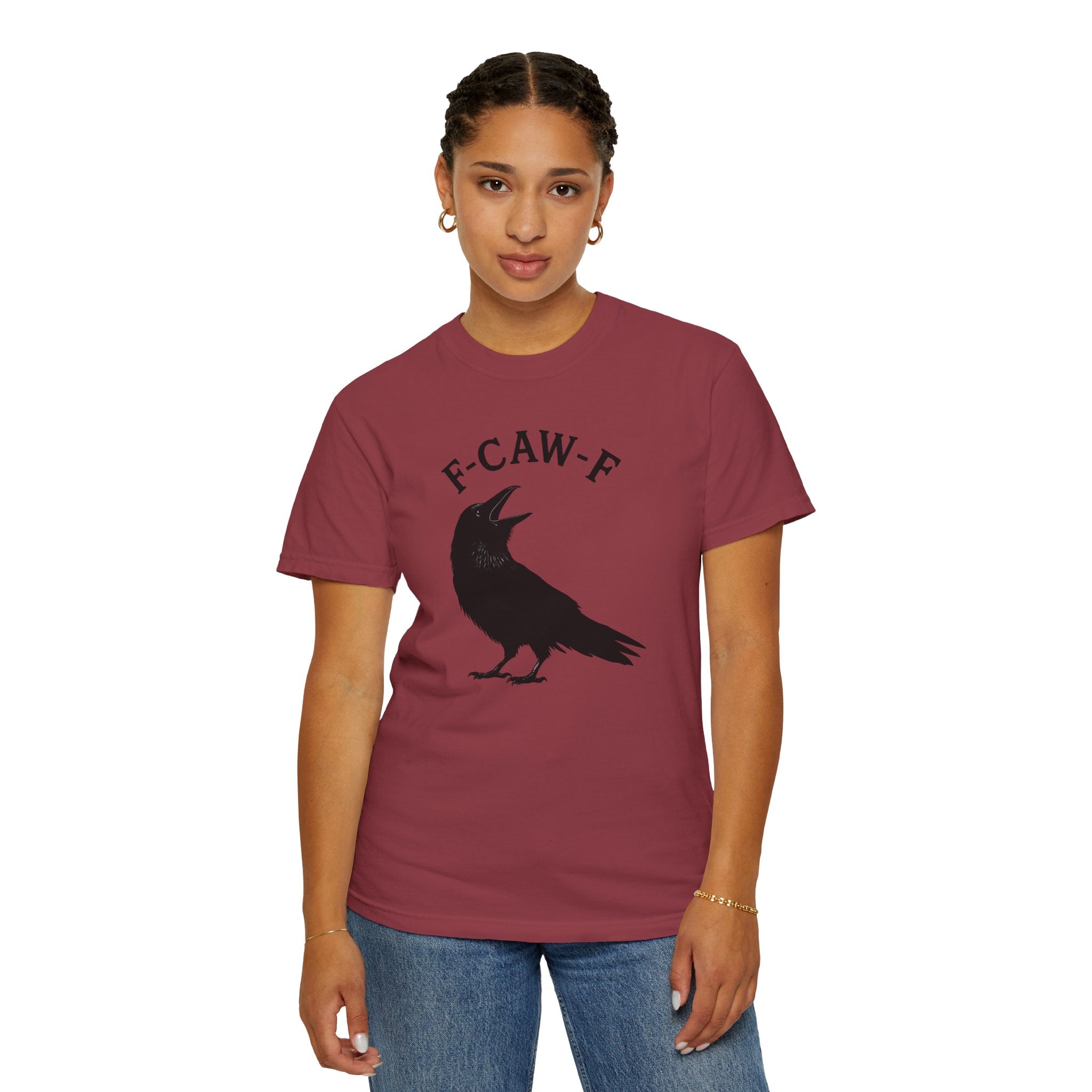 F-Caw-F Unisex Garment-Dyed T-Shirt
