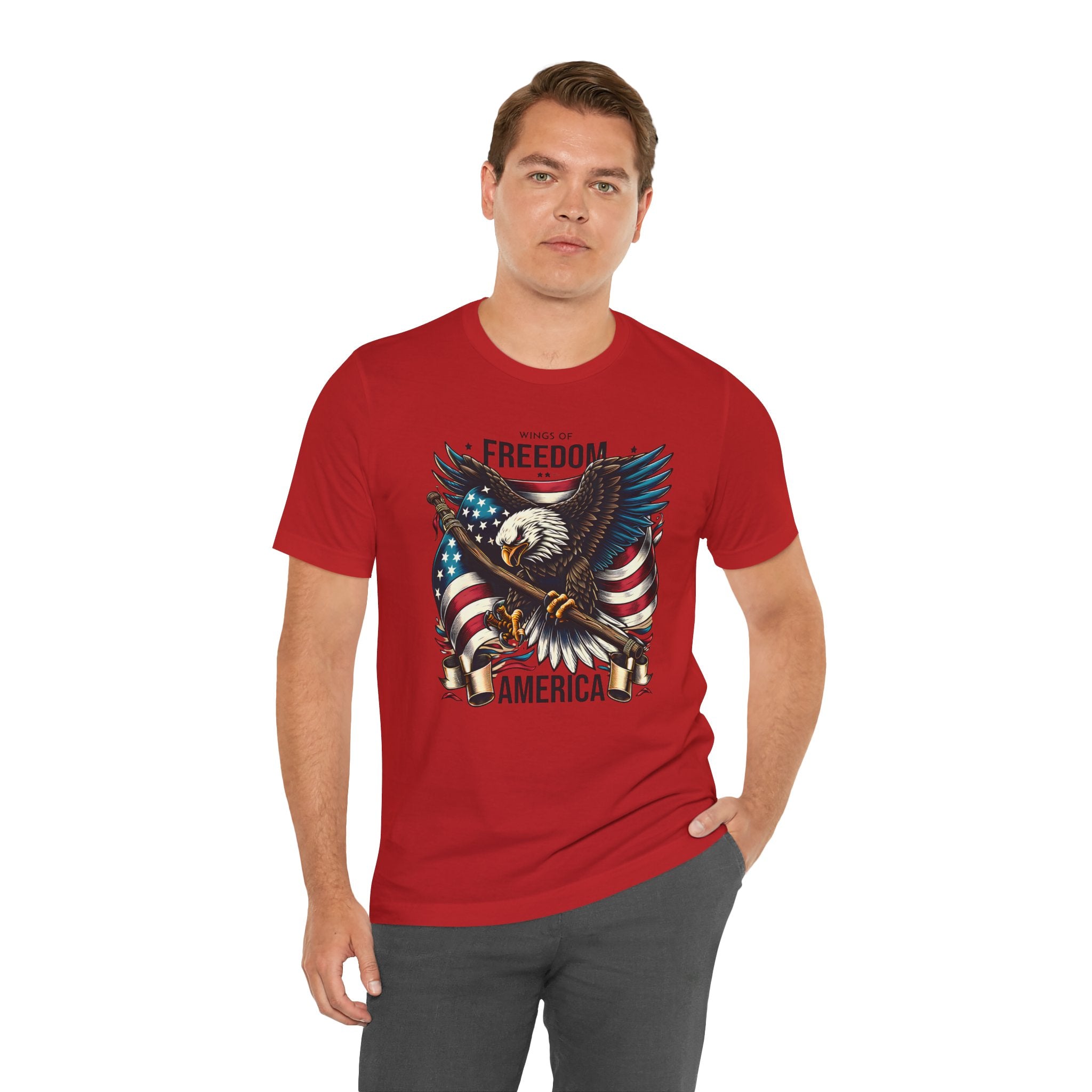 Patriotic Eagle T-Shirt – Freedom America Graphic Tee
