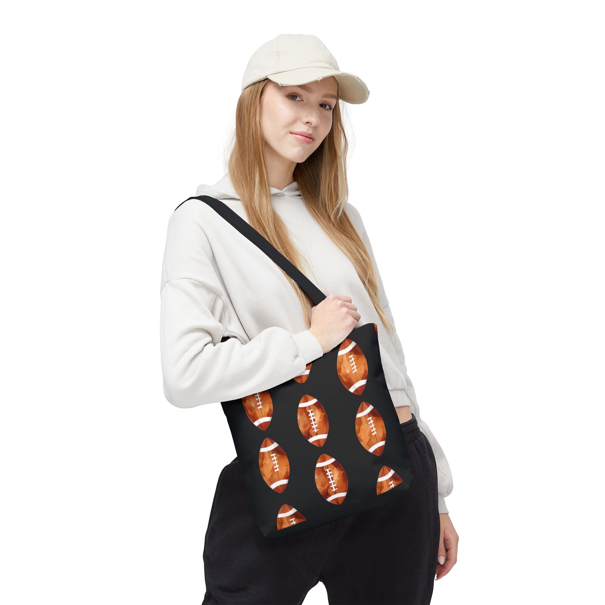 Football-Themed Tote Bag for Sports Fans