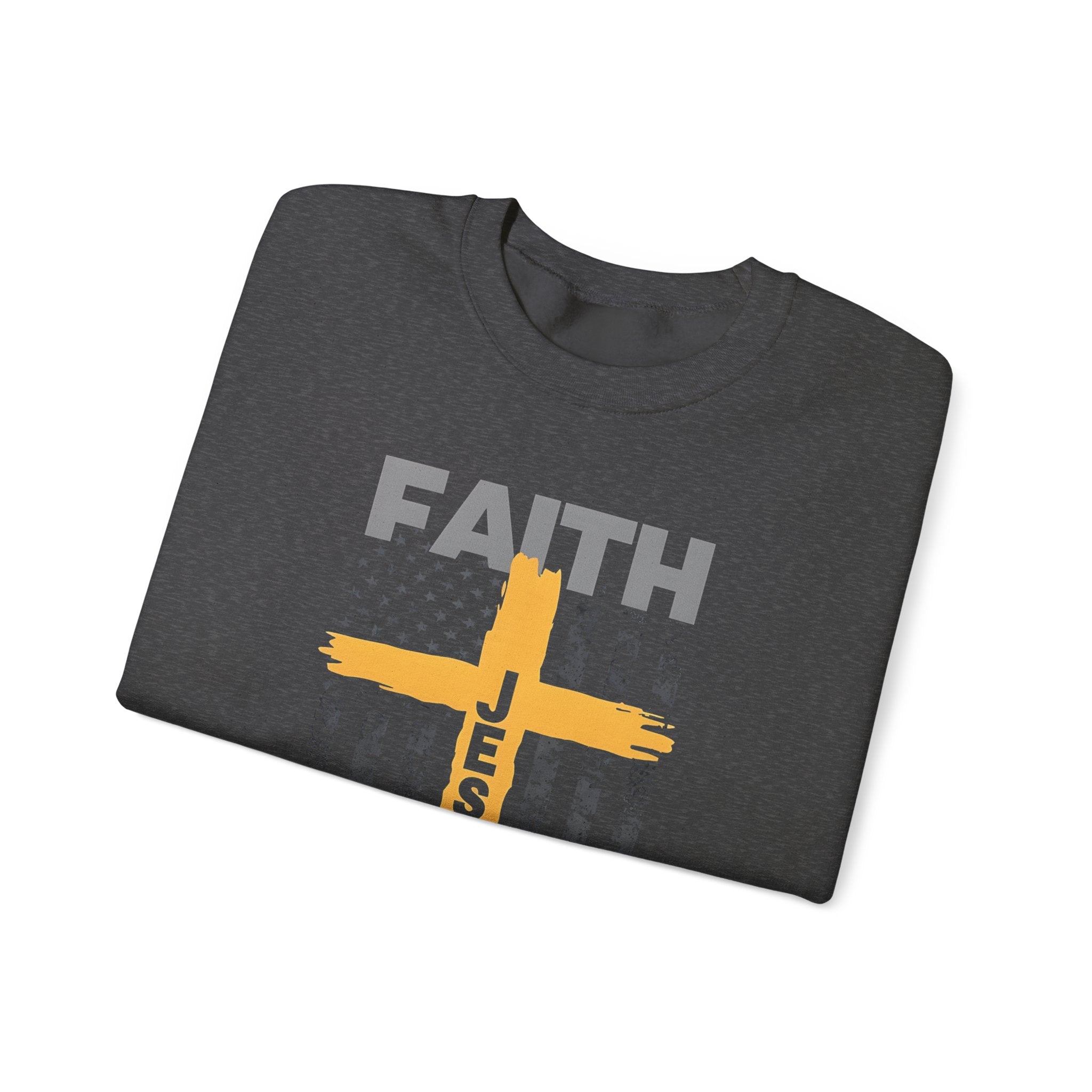 Faith Over Fear Crewneck Sweatshirt, Inspirational Christian Apparel, Unisex Sweatshirt, Religious Gift, Cozy Faith-Based Clothing