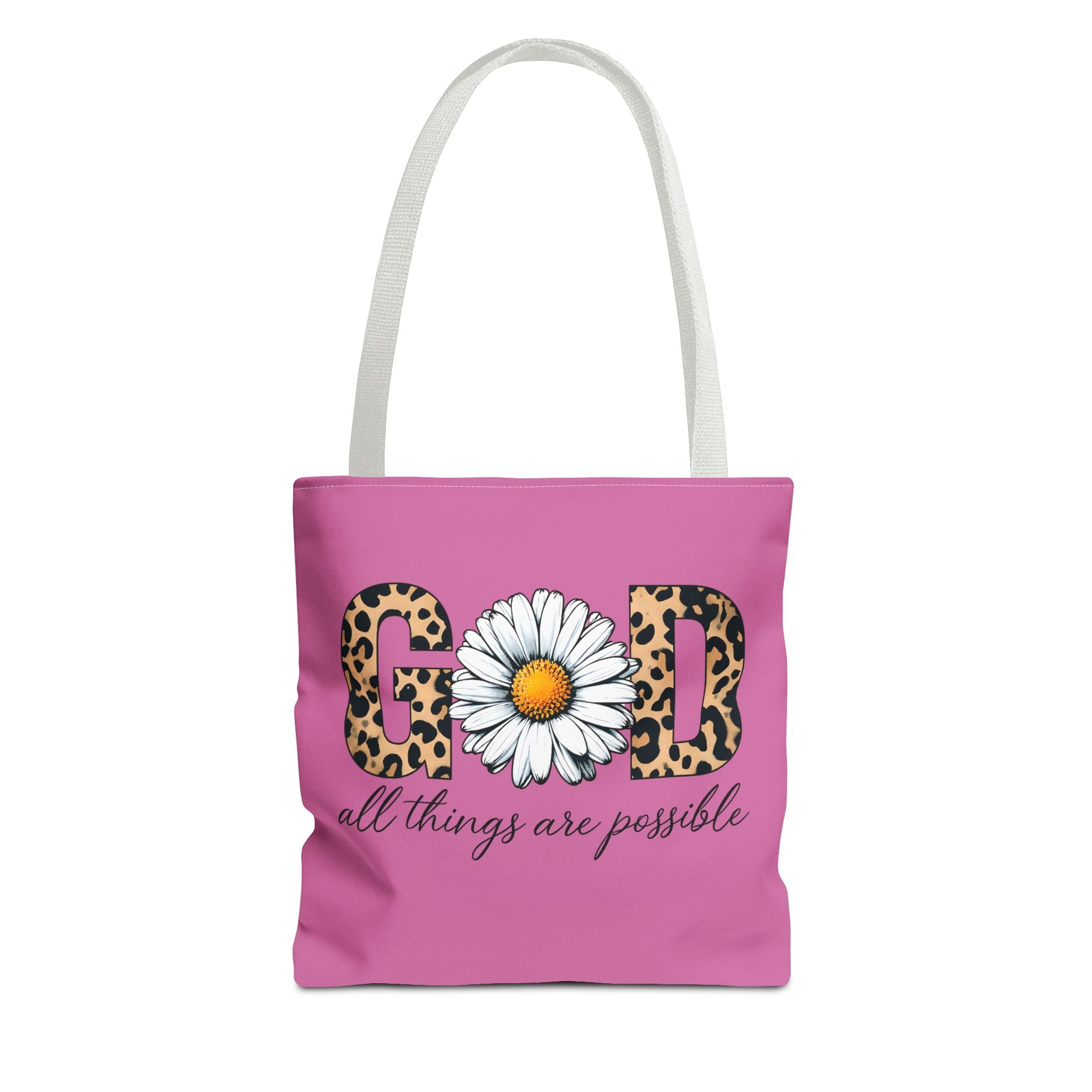 Floral Inspirational Tote Bag - All Things Are Possible