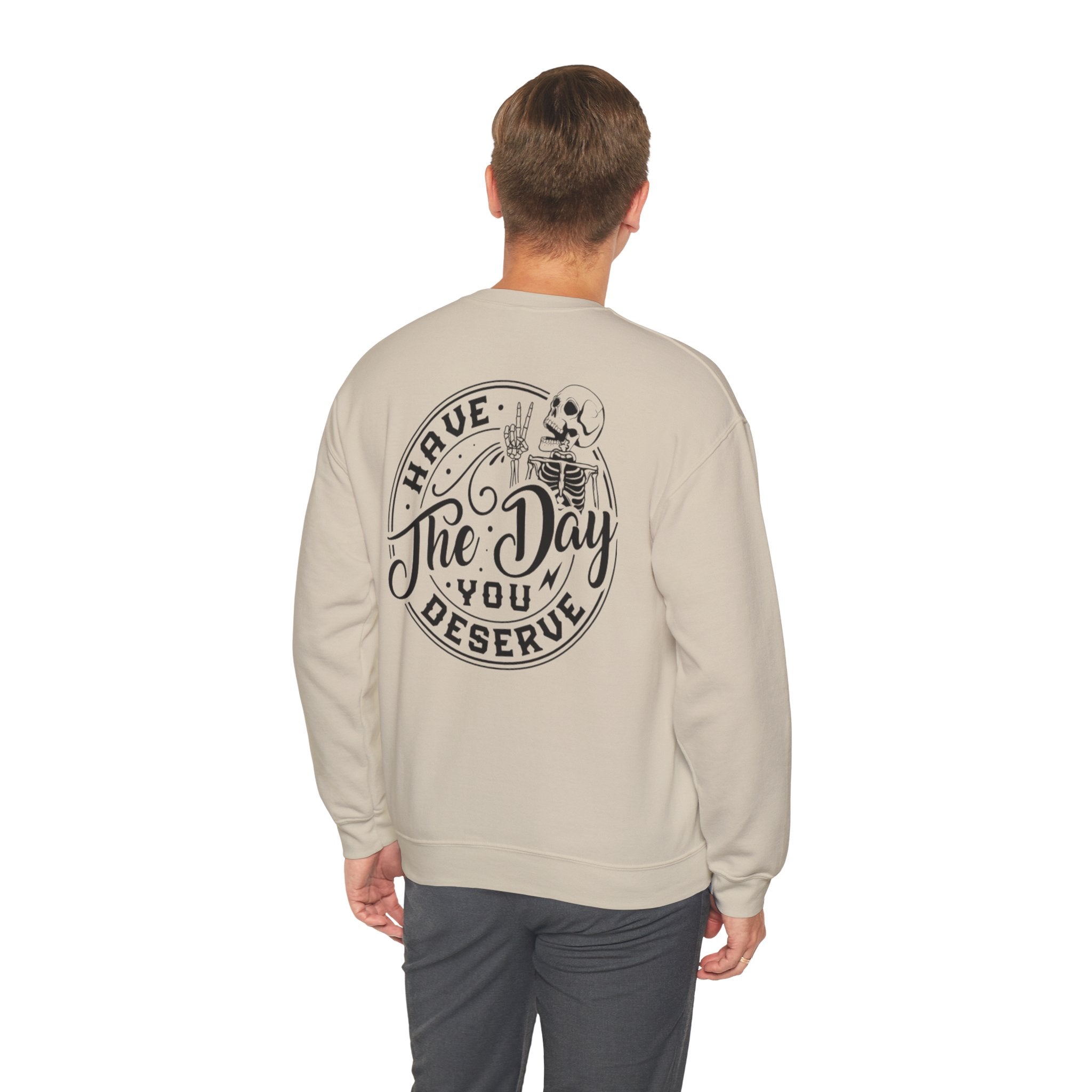 Motivational Skeleton Crewneck Sweatshirt