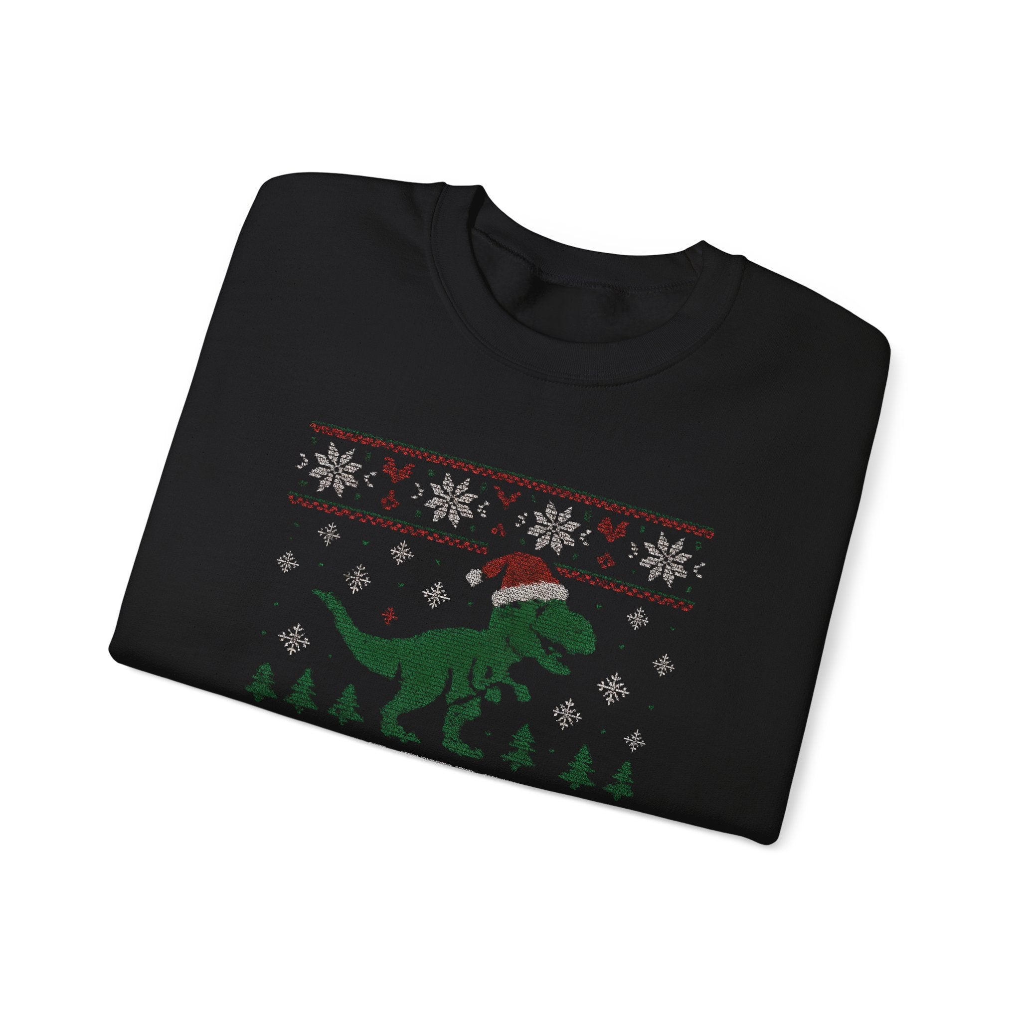 Festive Dinosaur Sweatshirt - I Believe in Dinosaurs, Unisex Crewneck, Christmas Gift, Holiday Apparel, Year-Round Fun