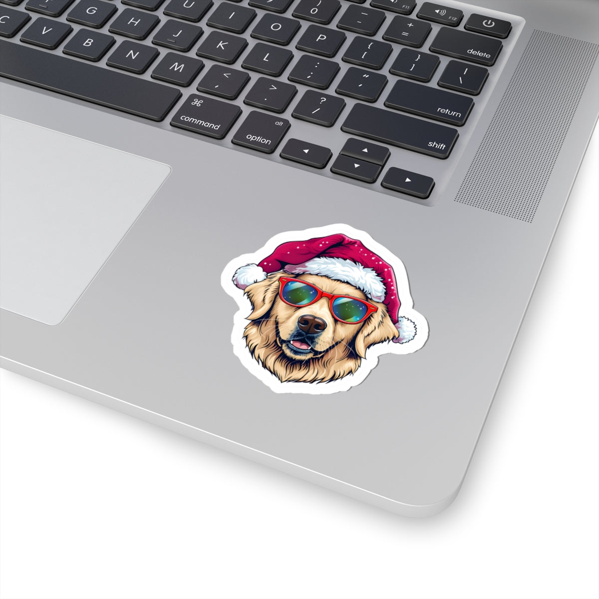 Festive Dog Stickers, Santa Dog Stickers, Holiday Decor, Pet Lover Gifts, Laptop Decals, Christmas Stickers