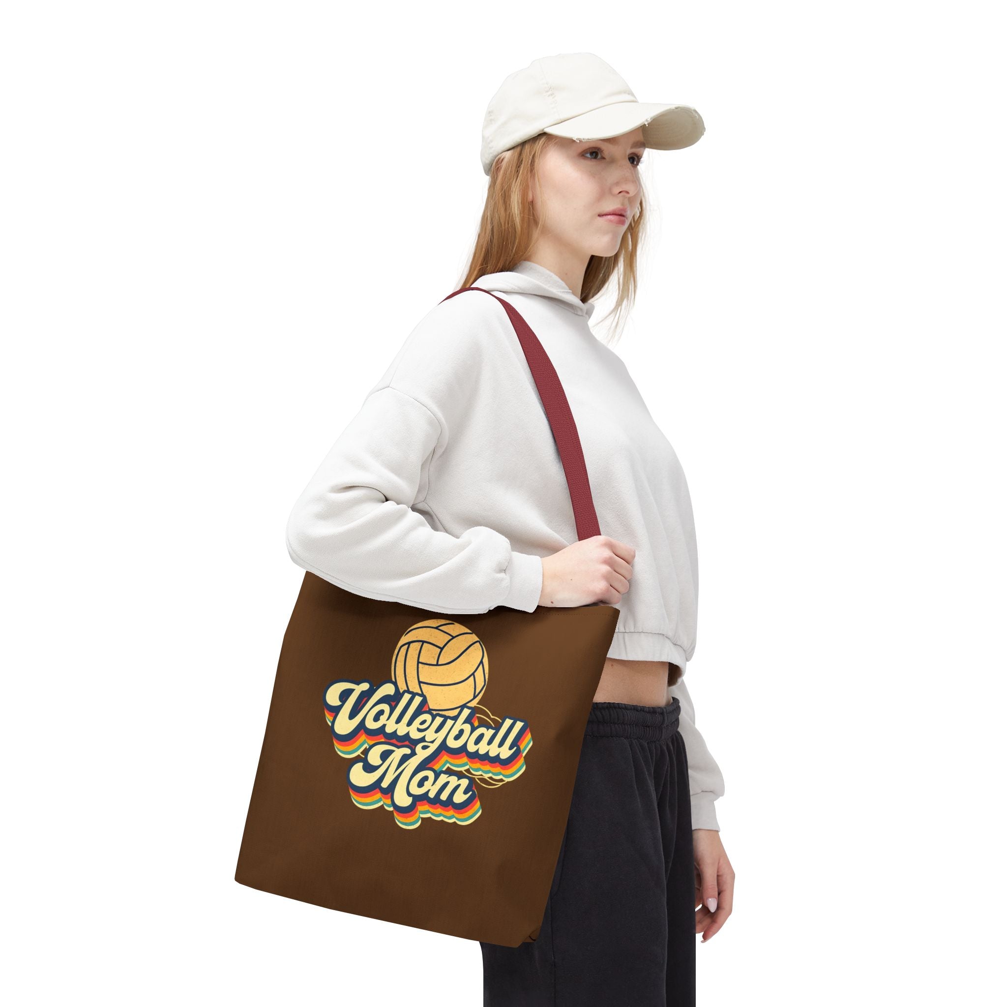 Volleyball Mom Tote Bag - Sports Mom Gift for Volleyball Matches and Games