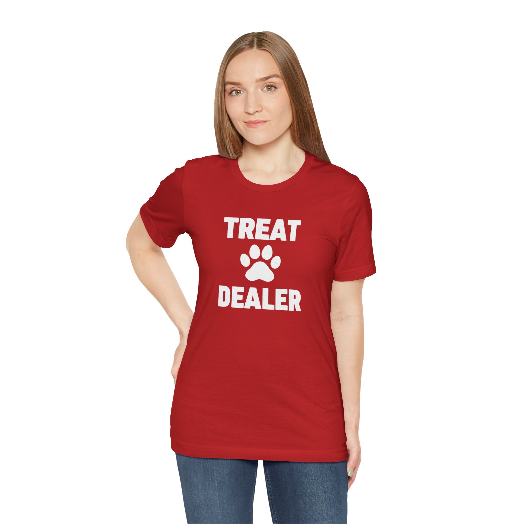 Treat Dealer T-Shirt — Funny Paw Print Tee for Dog Lovers