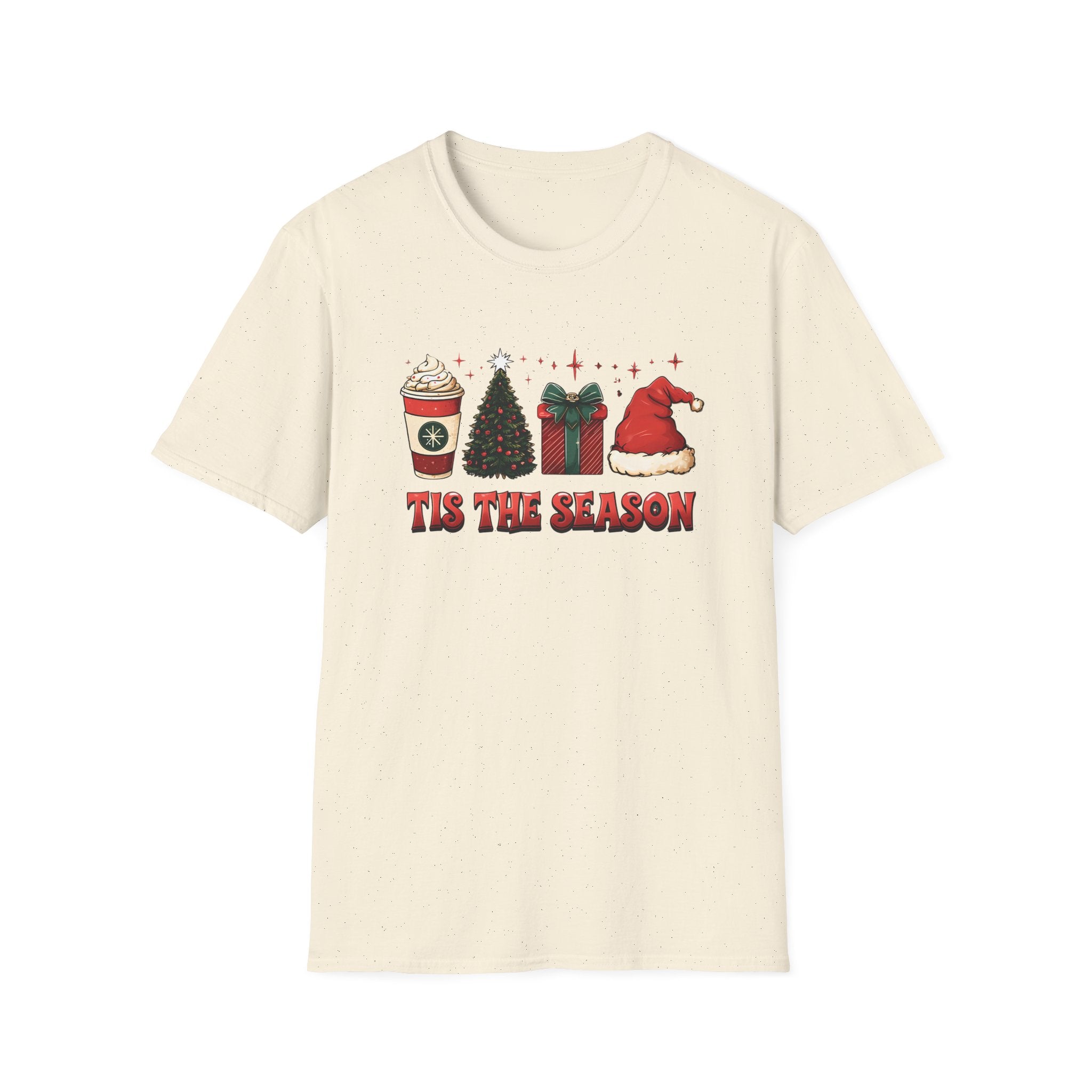 Festive Holiday T-Shirt, Christmas Tee, Unisex Softstyle Shirt, 'Tis the Season Apparel, Perfect for Parties, Gifts, Celebrations