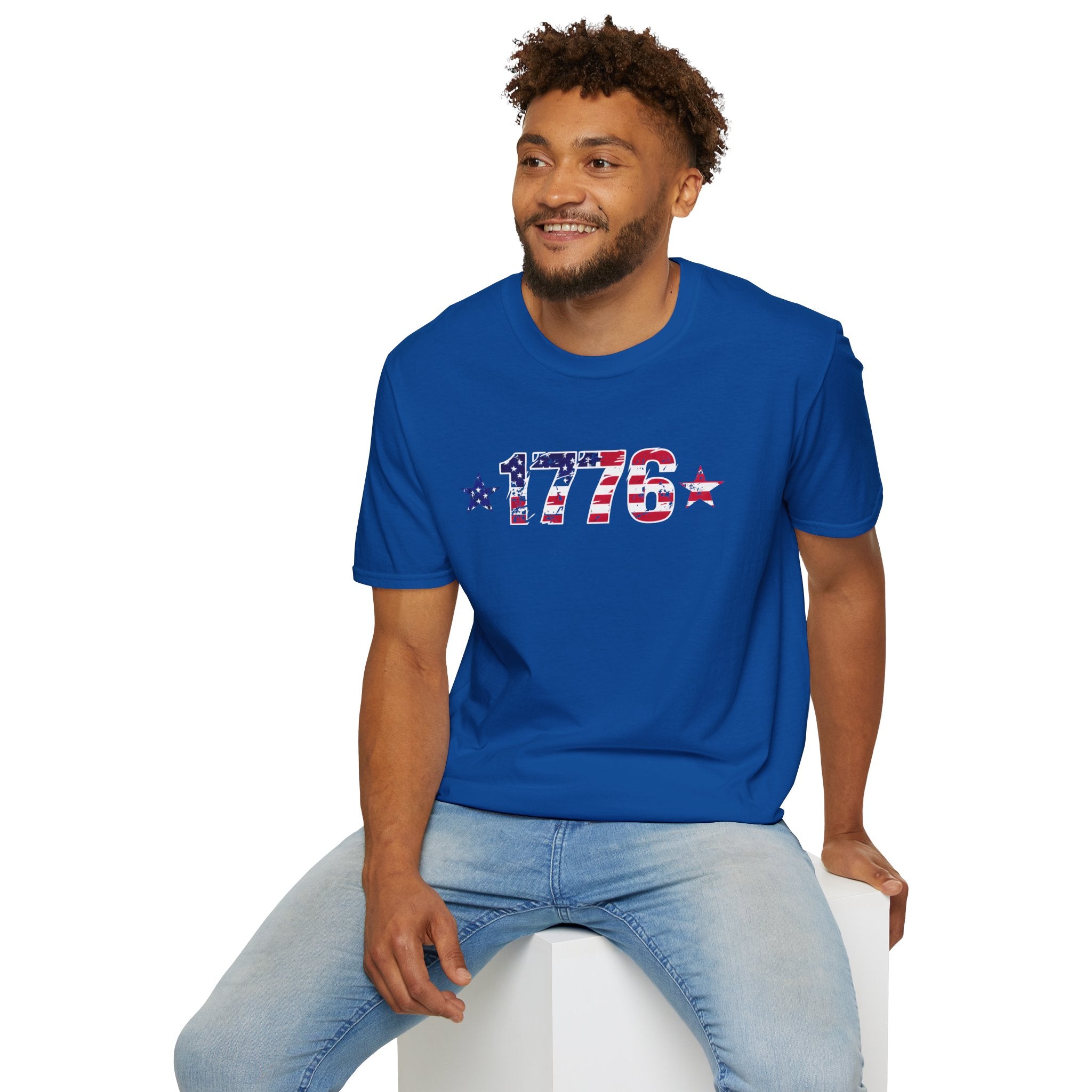 1776 Patriotic T-Shirt — American Flag Vintage Independence Day Tee