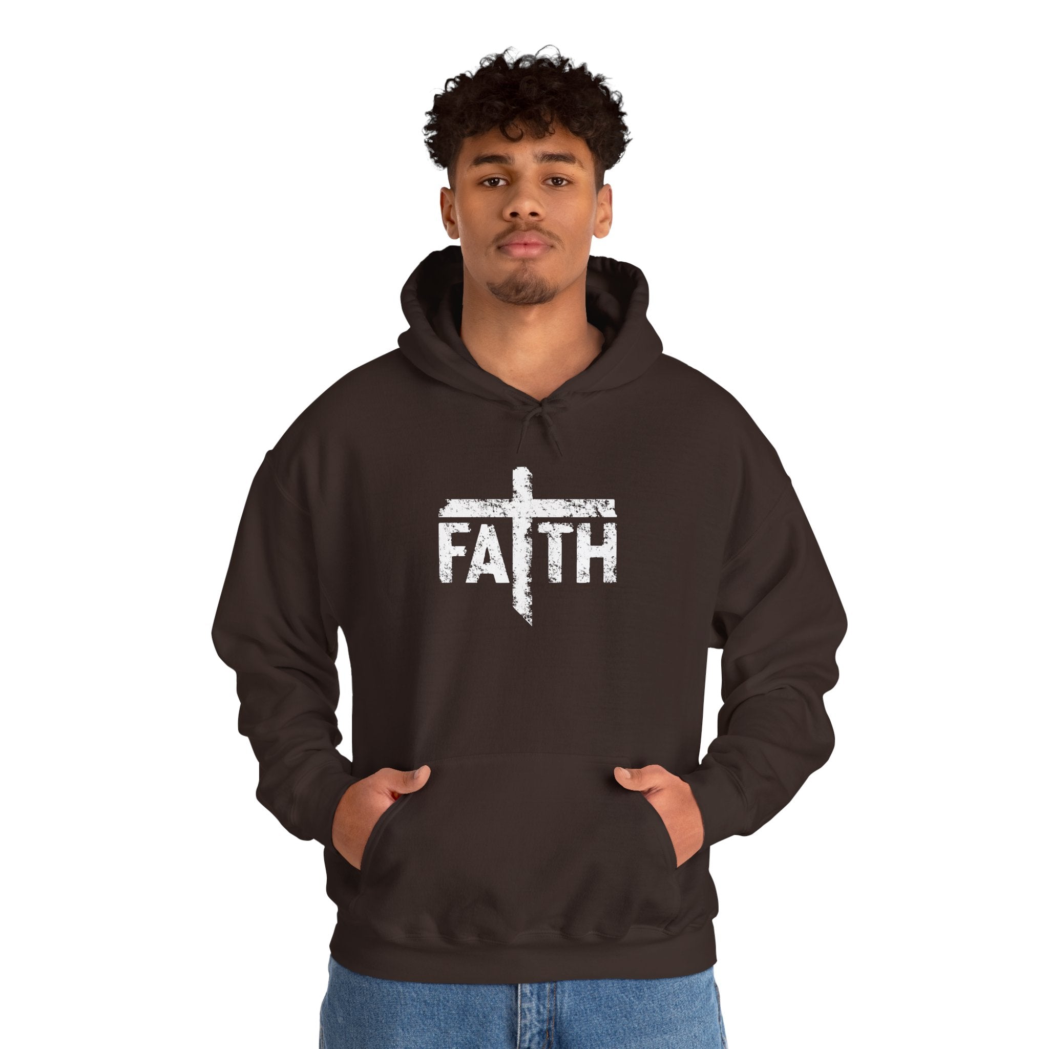 Faith Hoodie, Inspirational Sweatshirt for Men and Women, Cozy Pullover for Church, Gifts for Believers, Religious Apparel