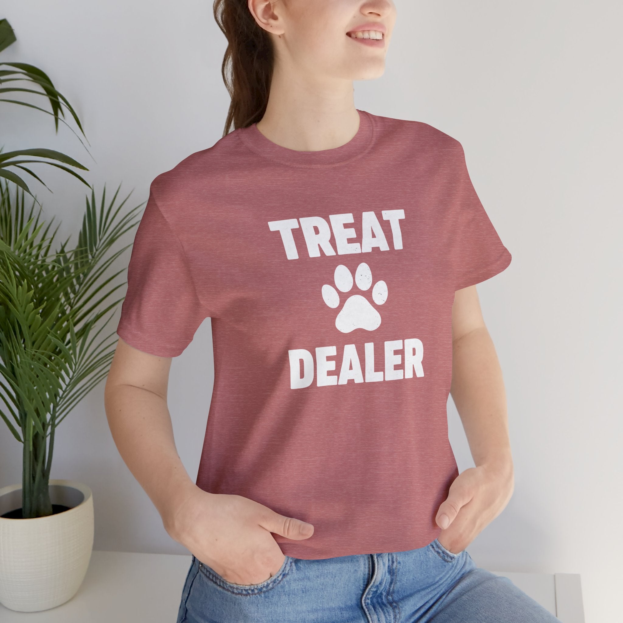 Treat Dealer T-Shirt — Funny Paw Print Tee for Dog Lovers