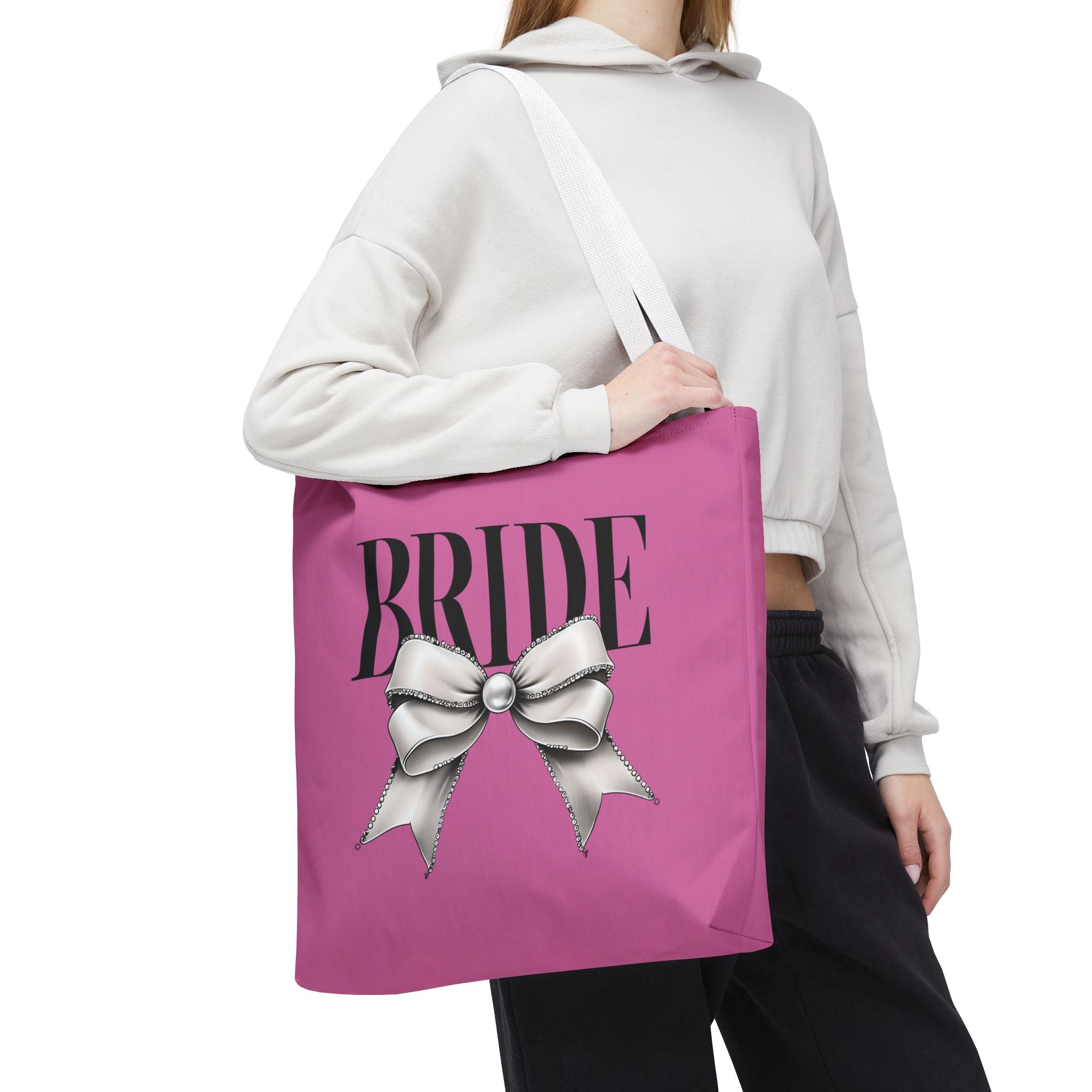 Bride Tote Bag with Bow Design