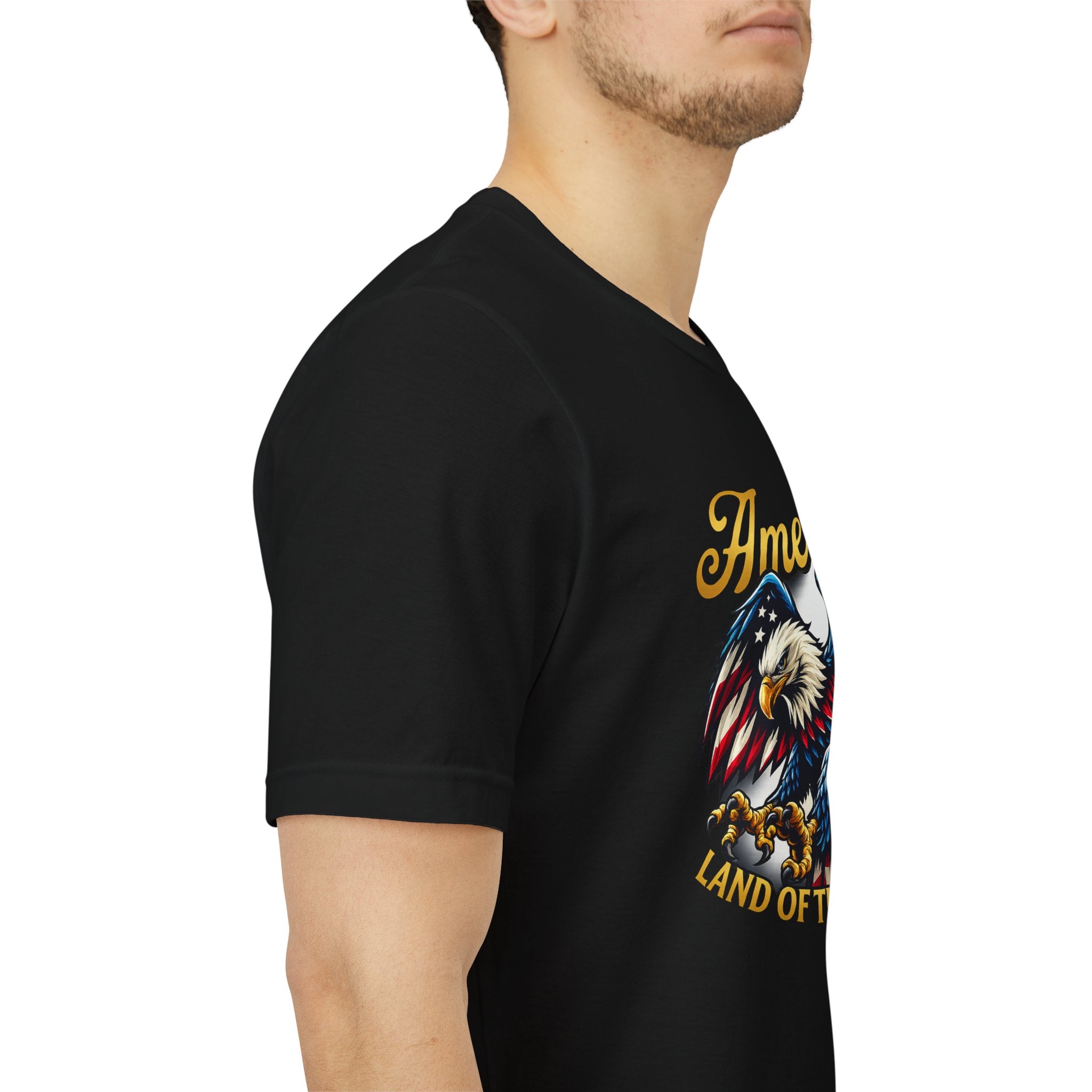America Eagle T-Shirt – Land of the Free Patriotic Tee