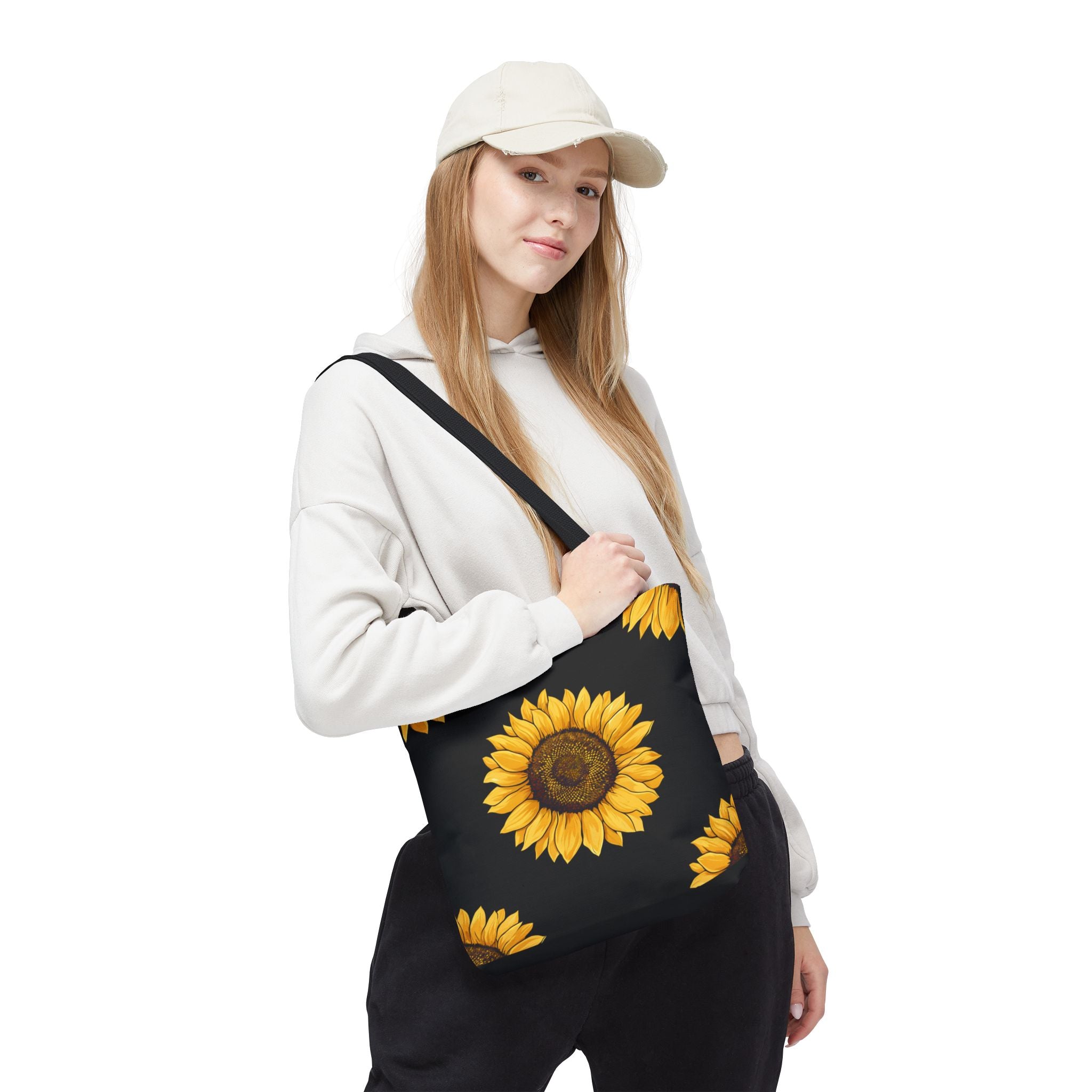 Sunflower Pattern Tote Bag – Stylish Eco-Friendly Carryall