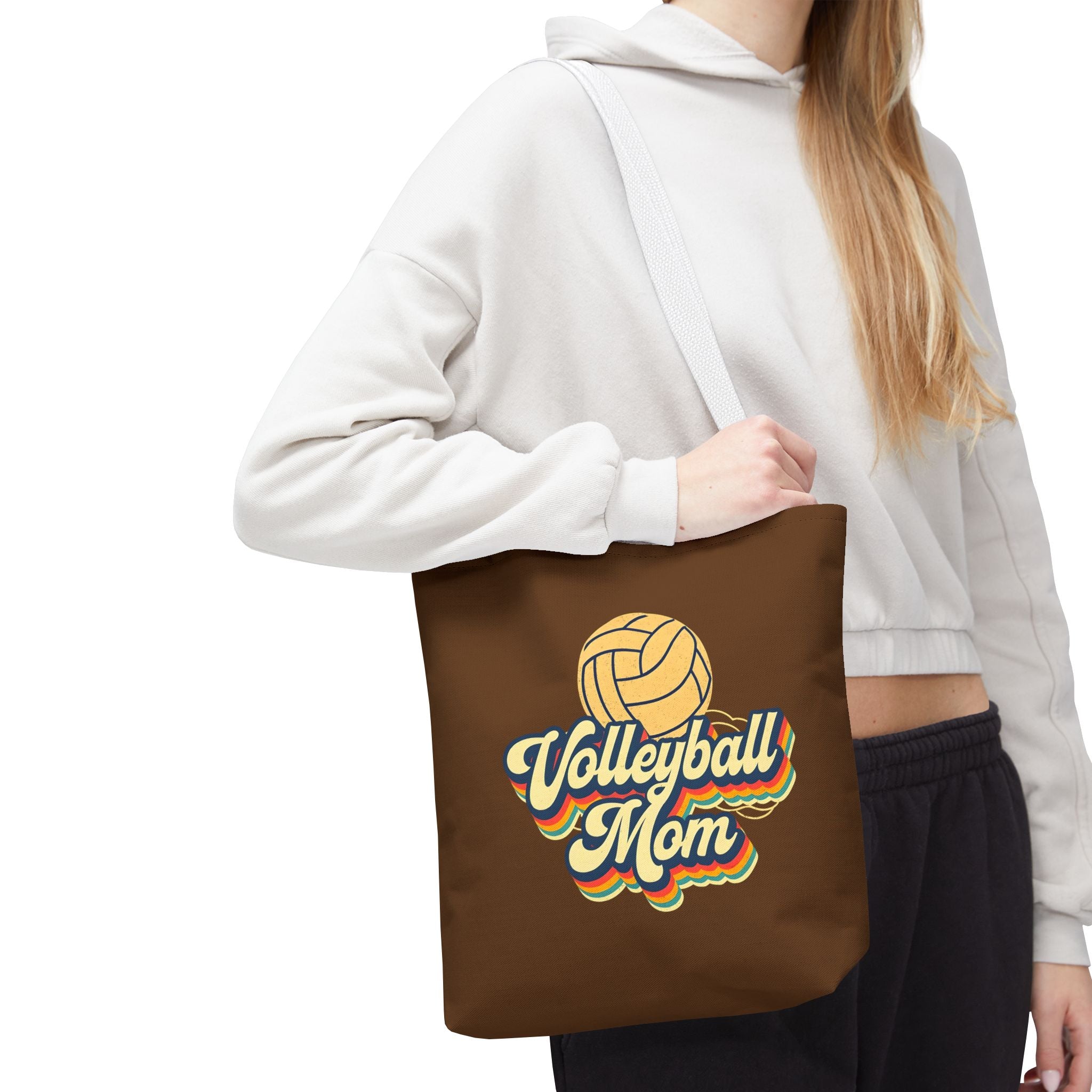Volleyball Mom Tote Bag - Sports Mom Gift for Volleyball Matches and Games