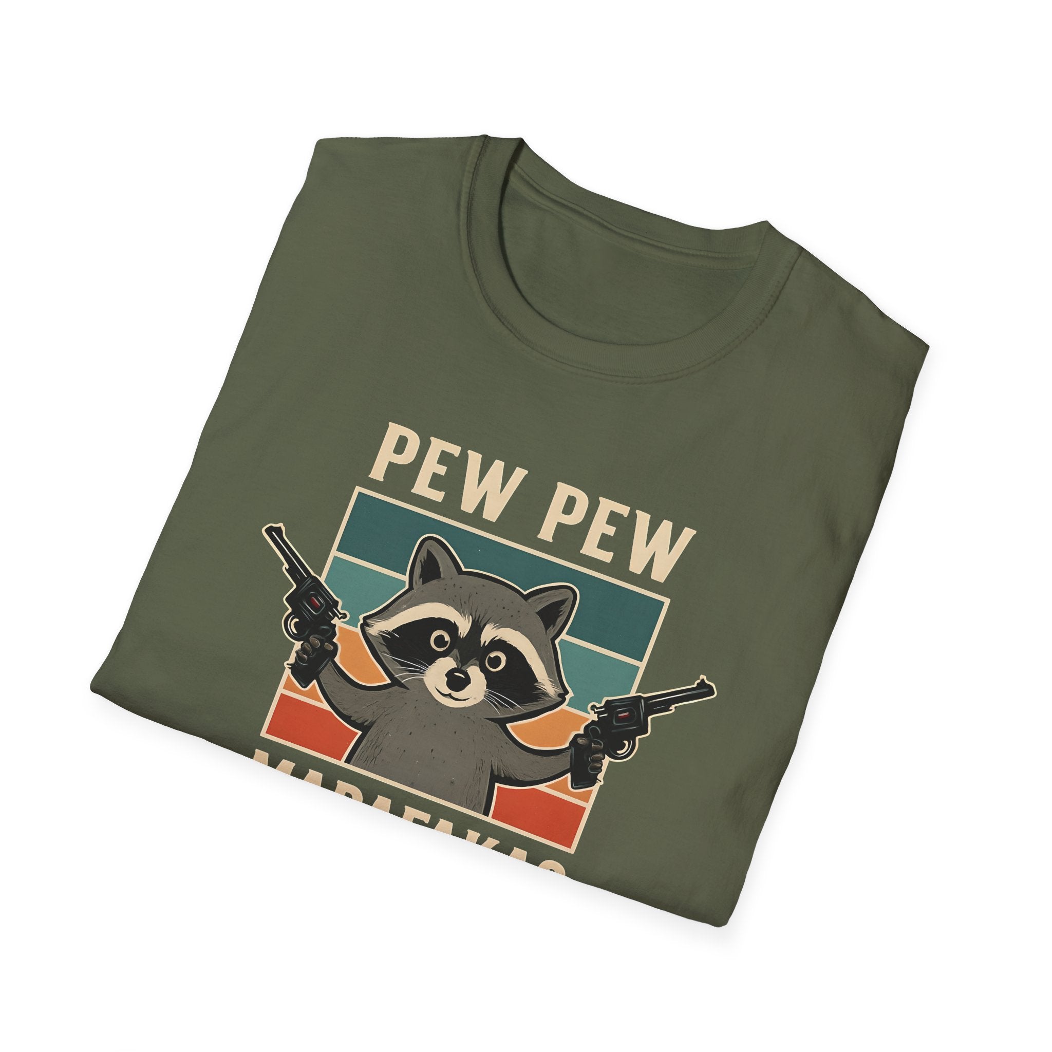 Pew Pew Raccoon Unisex T-Shirt