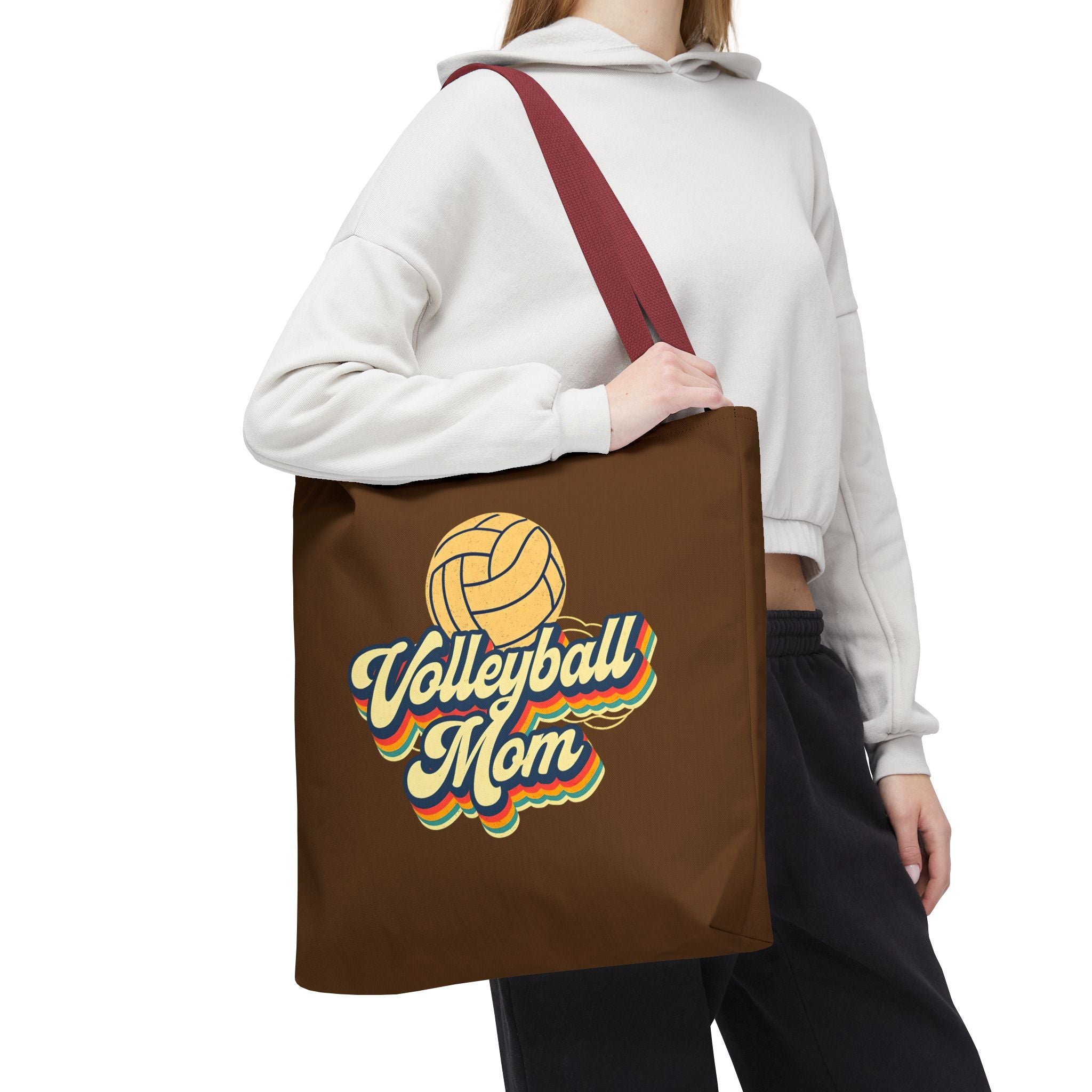 Volleyball Mom Tote Bag - Sports Mom Gift for Volleyball Matches and Games