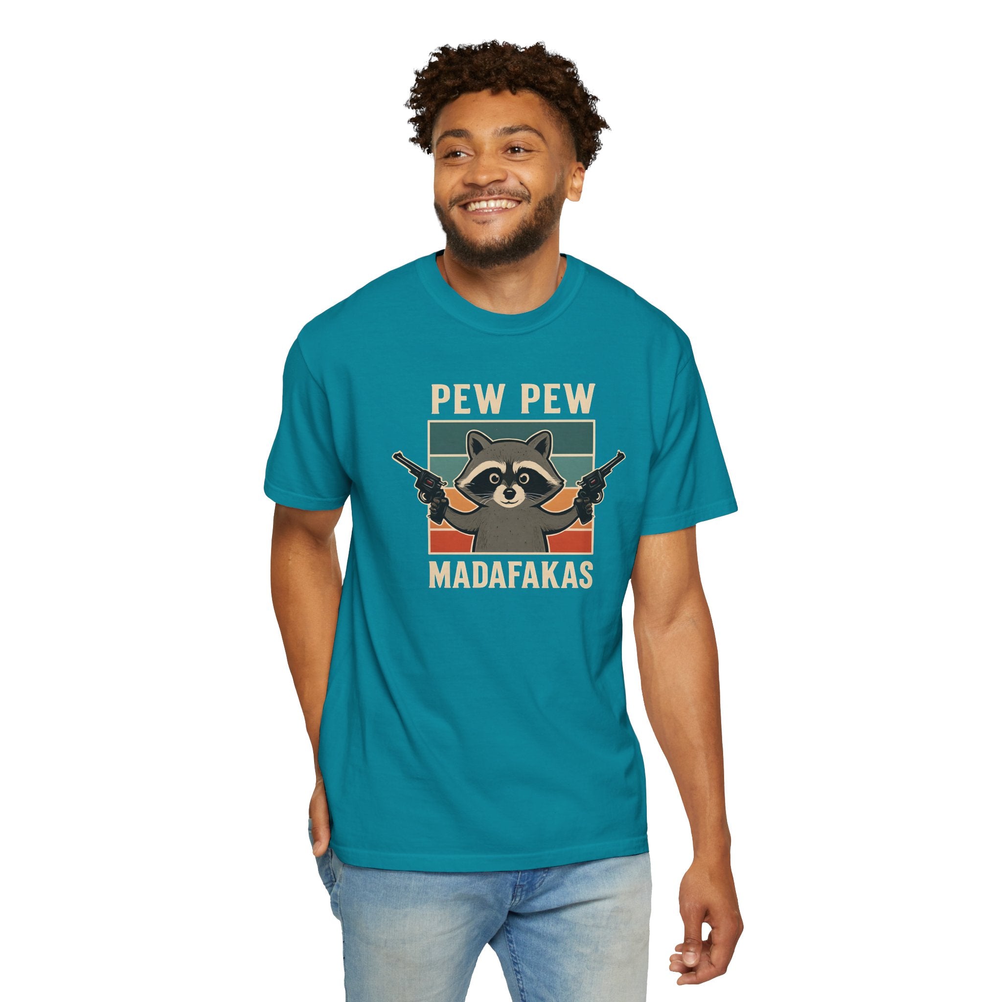 Pew Pew MafaFakas T-Shirt - Fun Unisex Garment-Dyed Tee