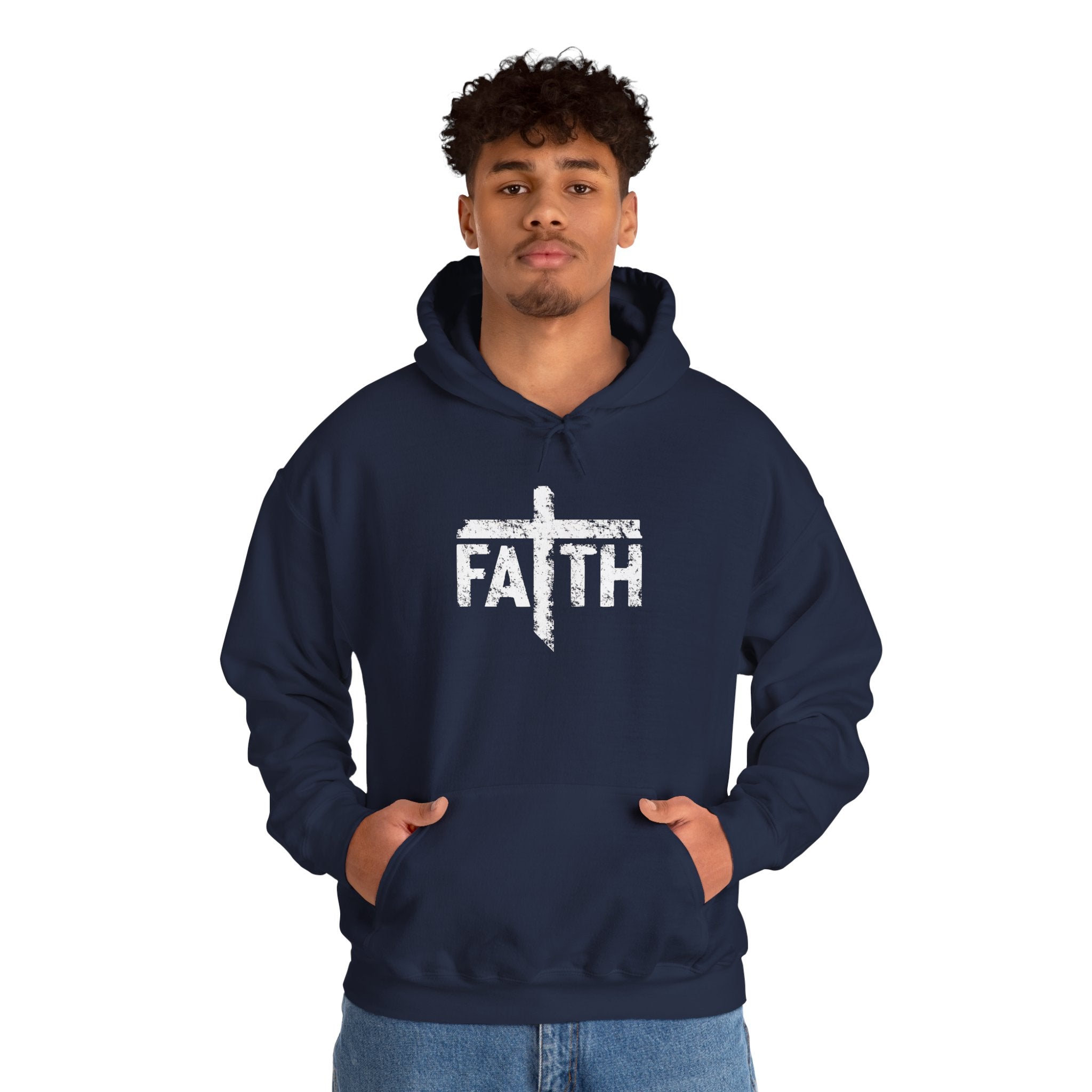 Faith Hoodie, Inspirational Sweatshirt for Men and Women, Cozy Pullover for Church, Gifts for Believers, Religious Apparel