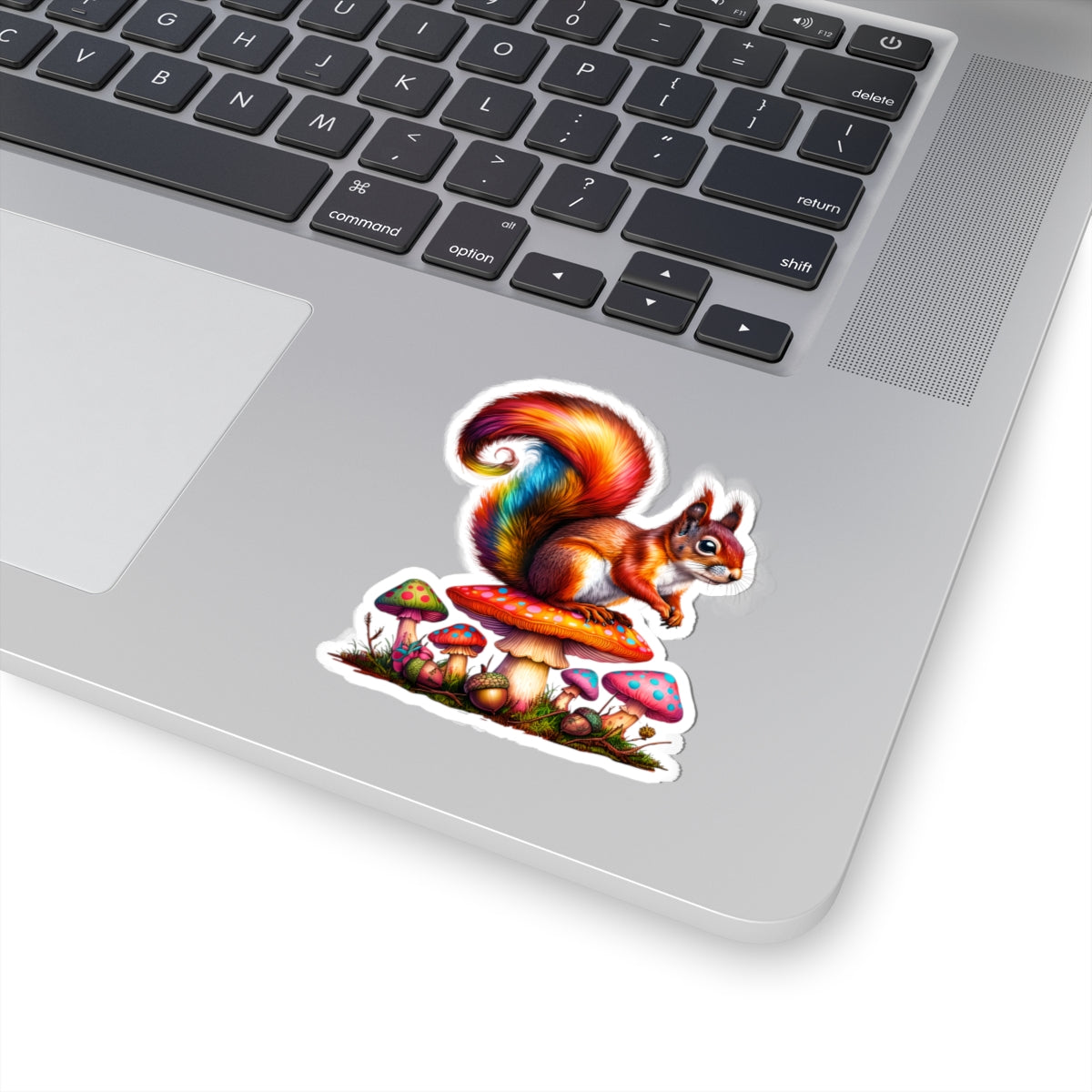 Vibrant Squirrel Sticker | Colorful Nature Decor, Laptop & Water Bottle Stickers, Gift for Animal Lovers, Boho Aesthetic