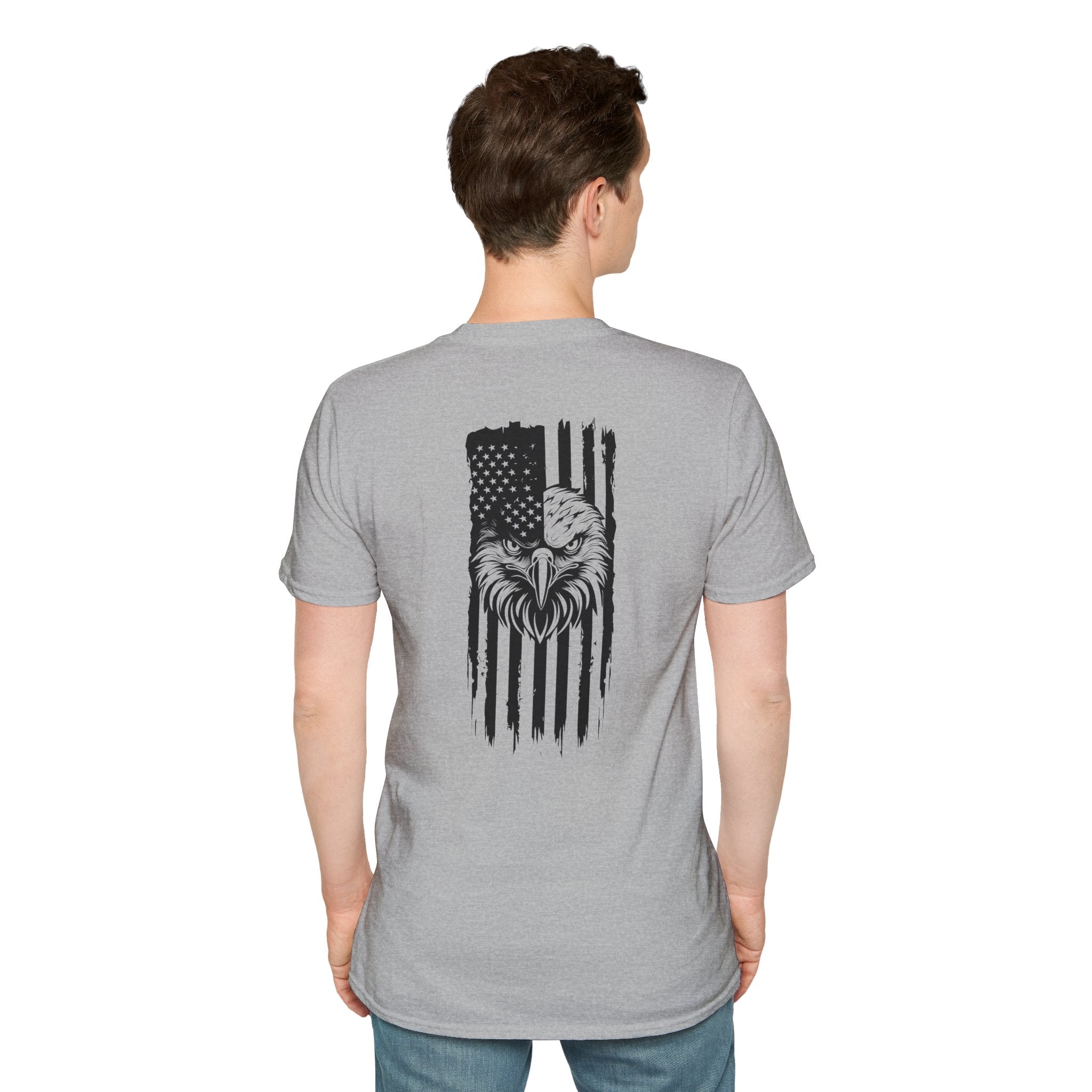 Patriotic Eagle Graphic T-Shirt