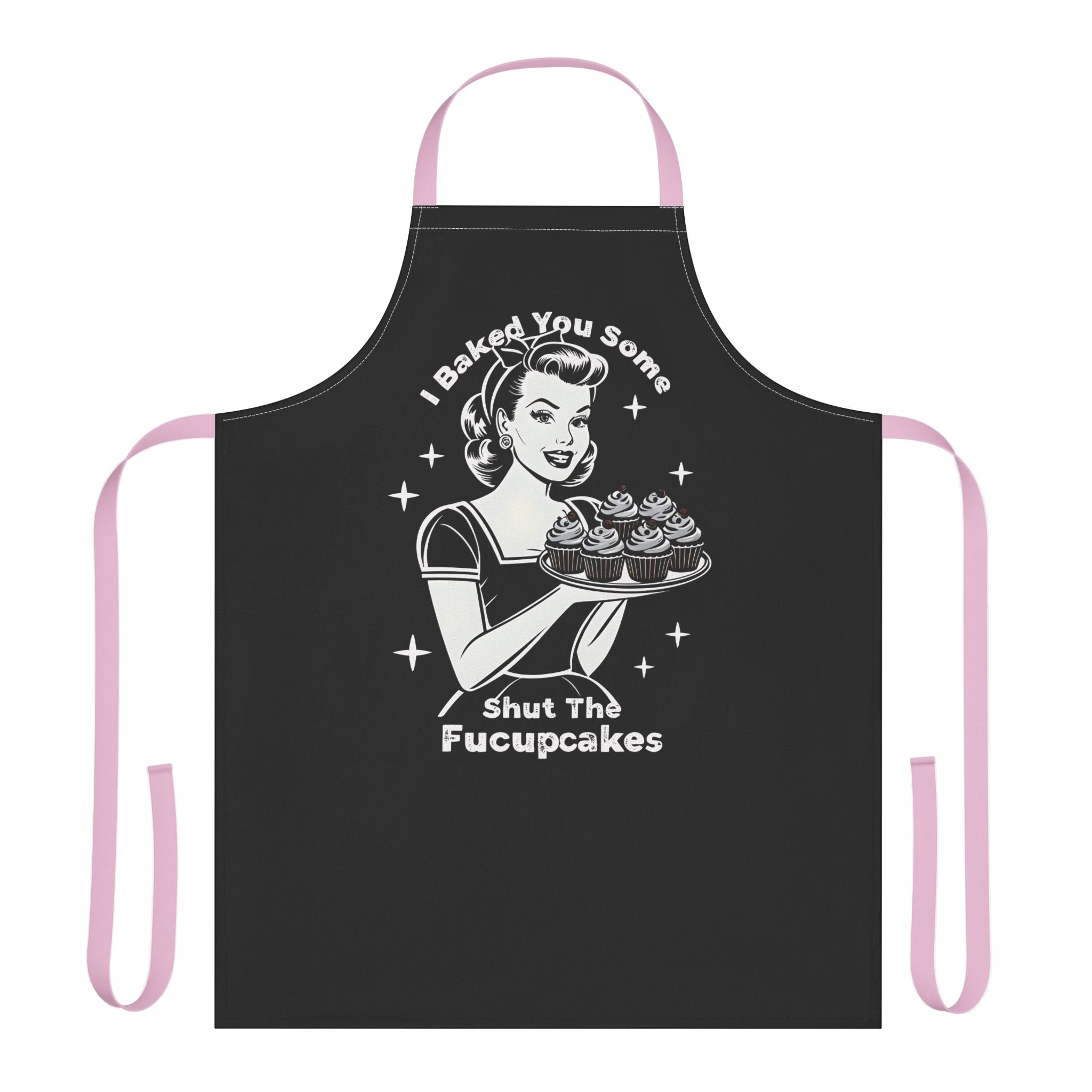 Funny Baking Apron – "I Baked You Some, Shut The Fucupcakes" Retro Chef Gift