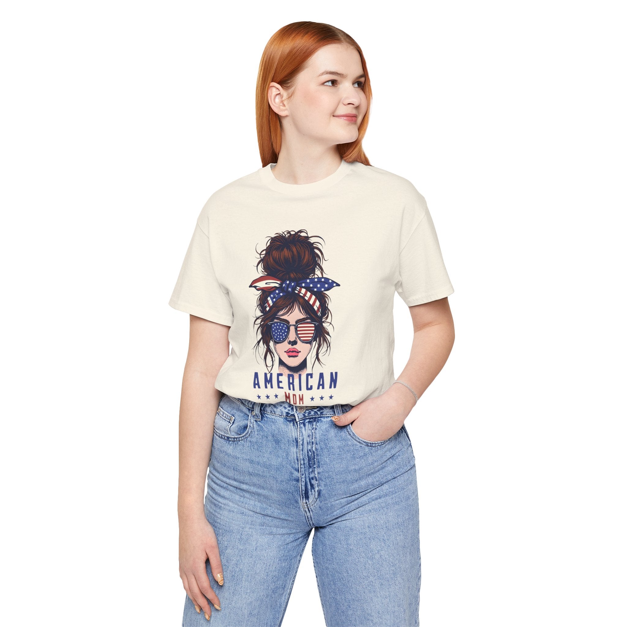 American Mom T-Shirt – Patriotic Mom Graphic Tee