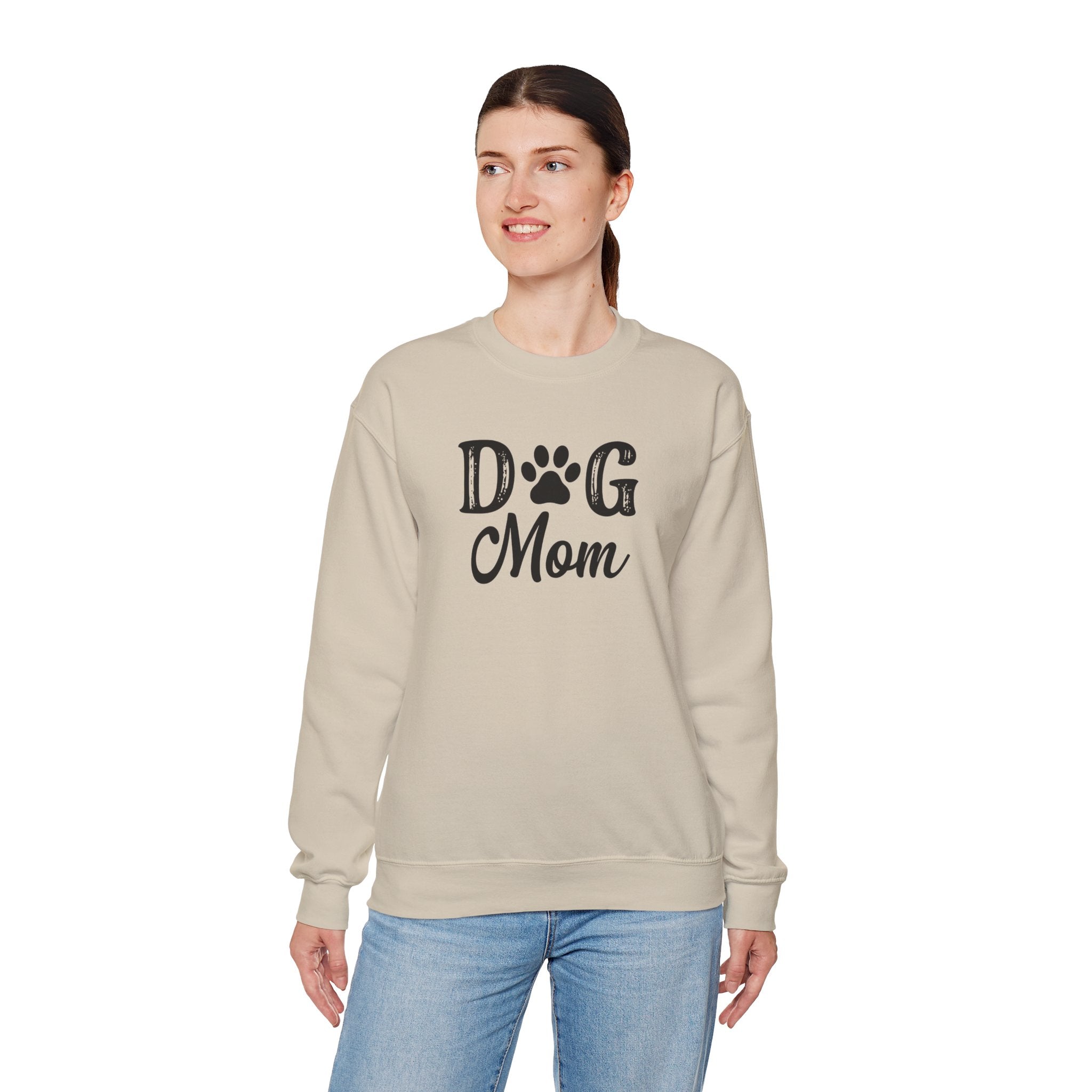 Dog Mom Crewneck Sweatshirt - Cozy Gift for Pet Lovers