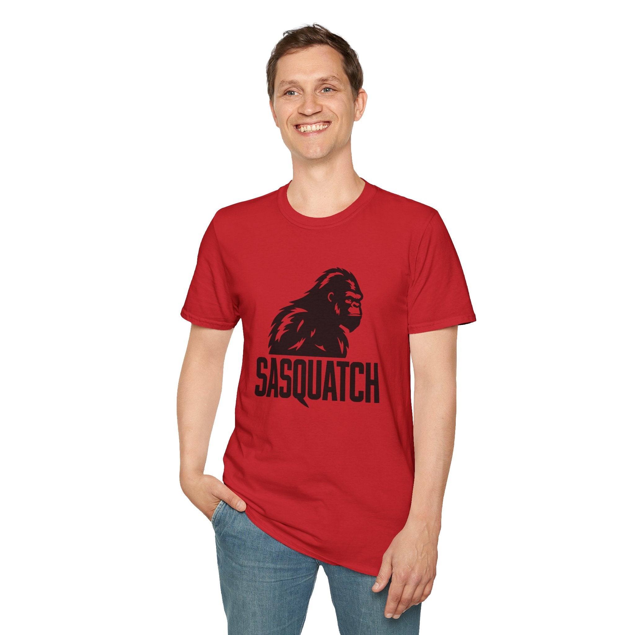 Sasquatch Graphic T-Shirt — Bigfoot Logo Tee for Outdoors & Cryptid Fans