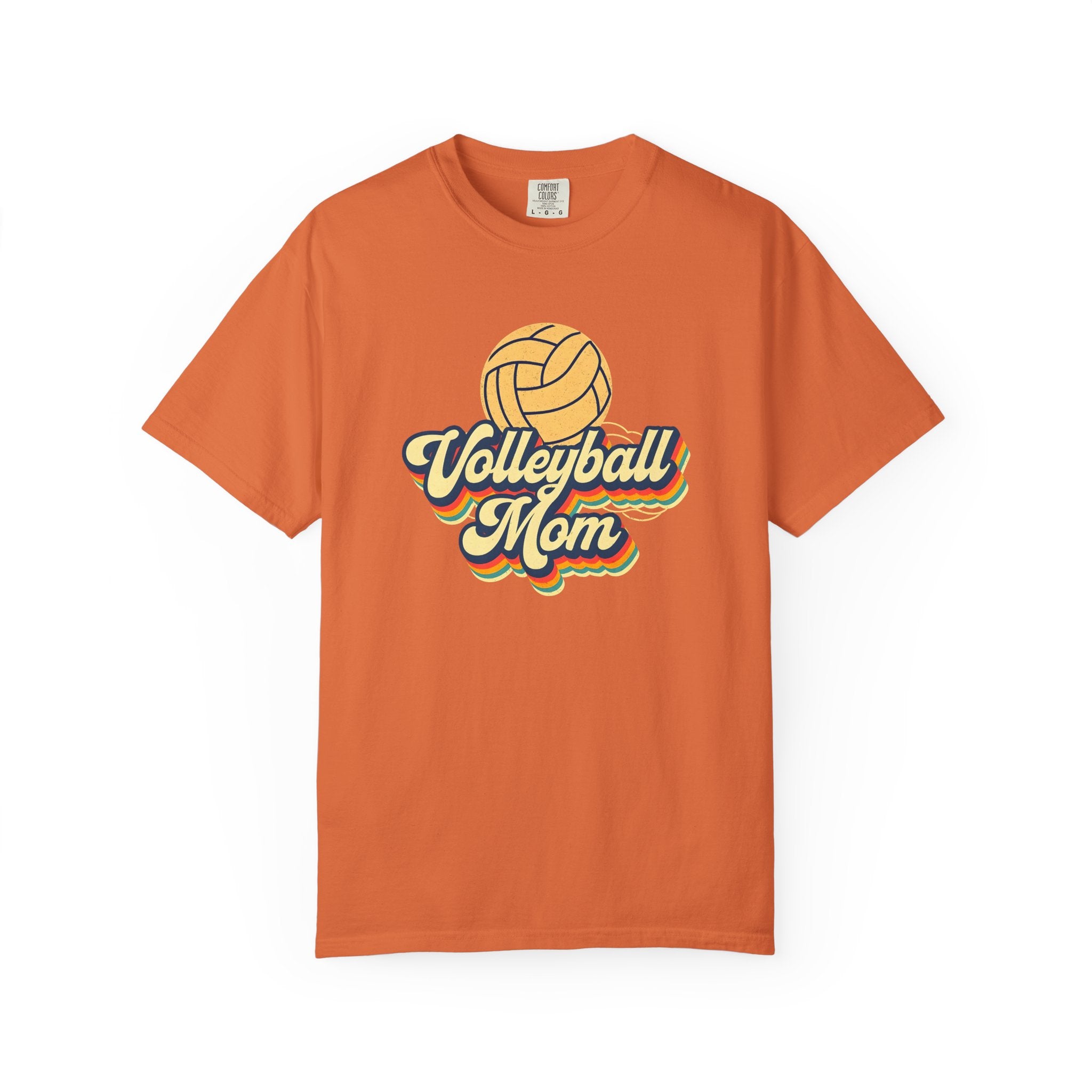 Volleyball Mom T-Shirt, Unisex Garment-Dyed Tee for Sports Lovers, Great for Gifts, Casual Wear, Volleyball Events, Mother’s Day