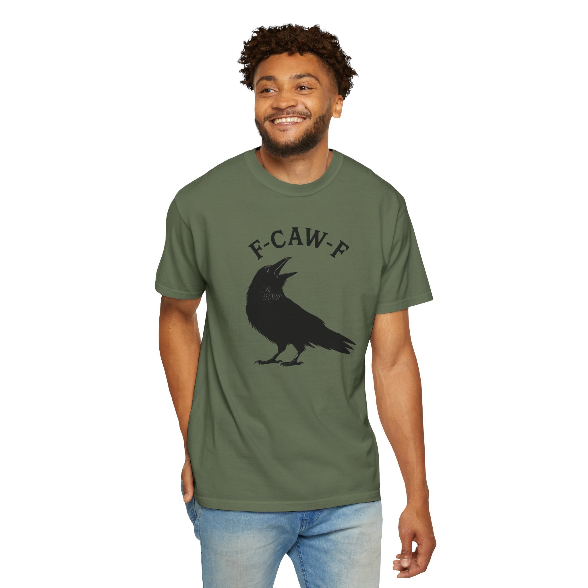 F-Caw-F Unisex Garment-Dyed T-Shirt