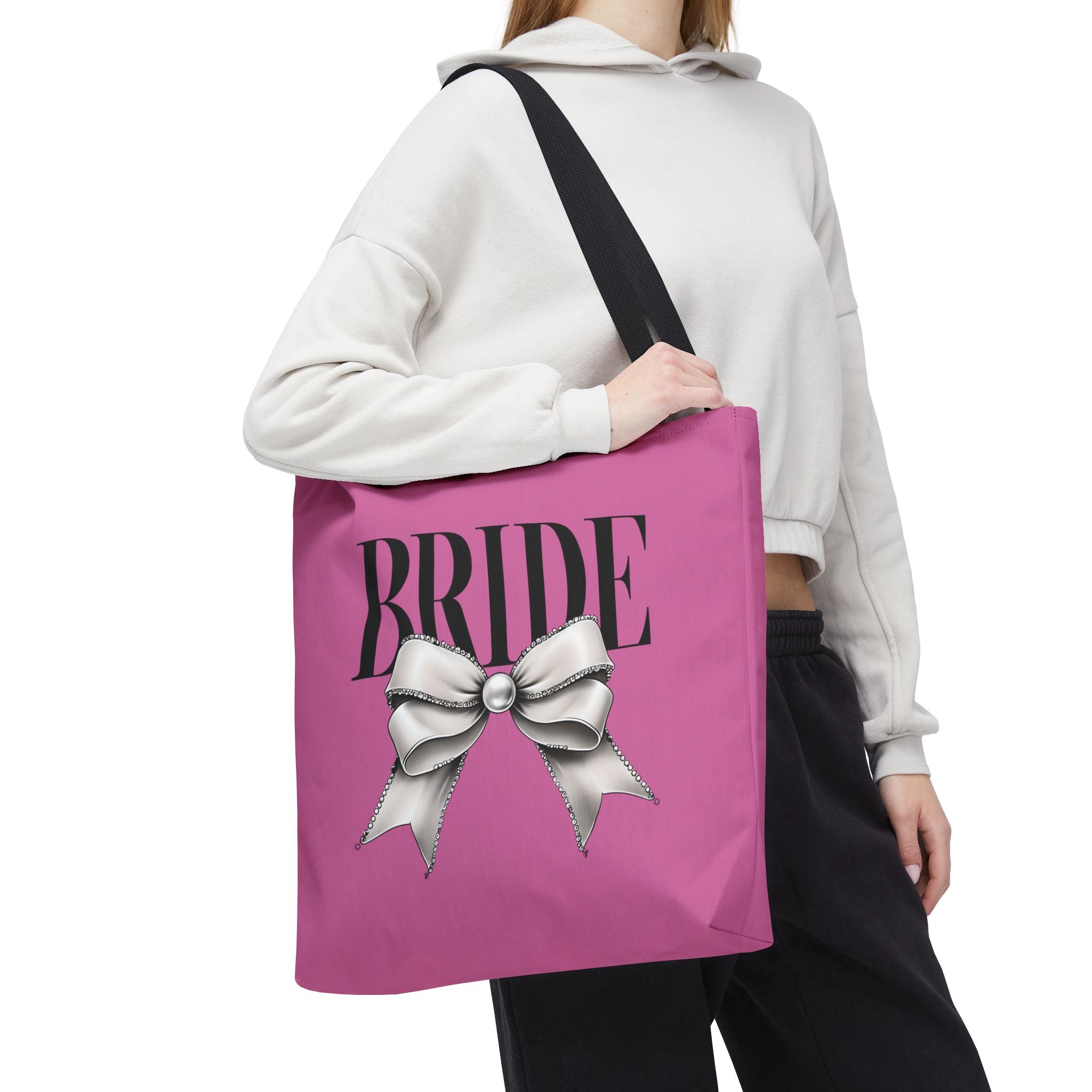 Bride Tote Bag with Bow Design