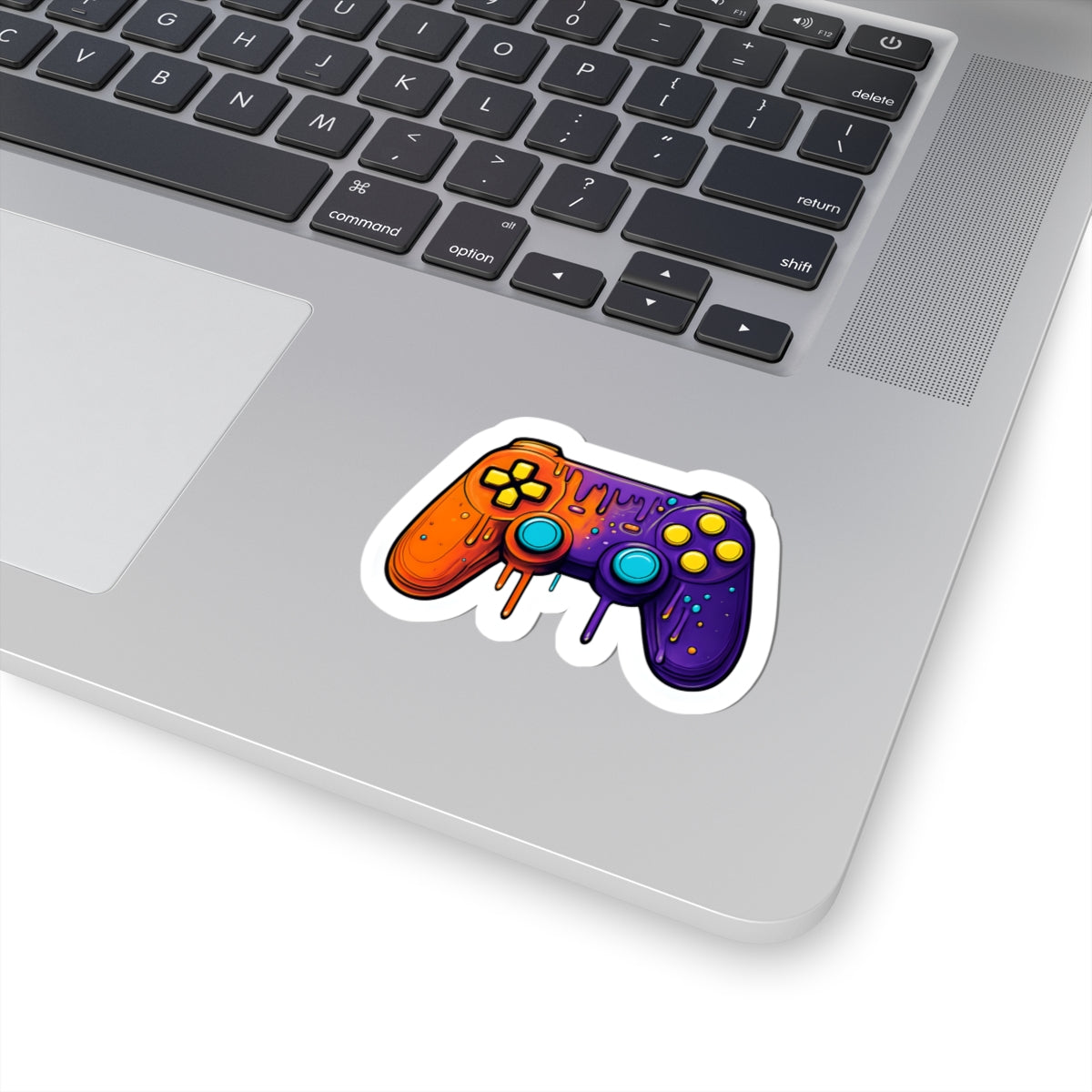 Vibrant Gaming Controller Kiss-Cut Stickers - Colorful Art for Gamers