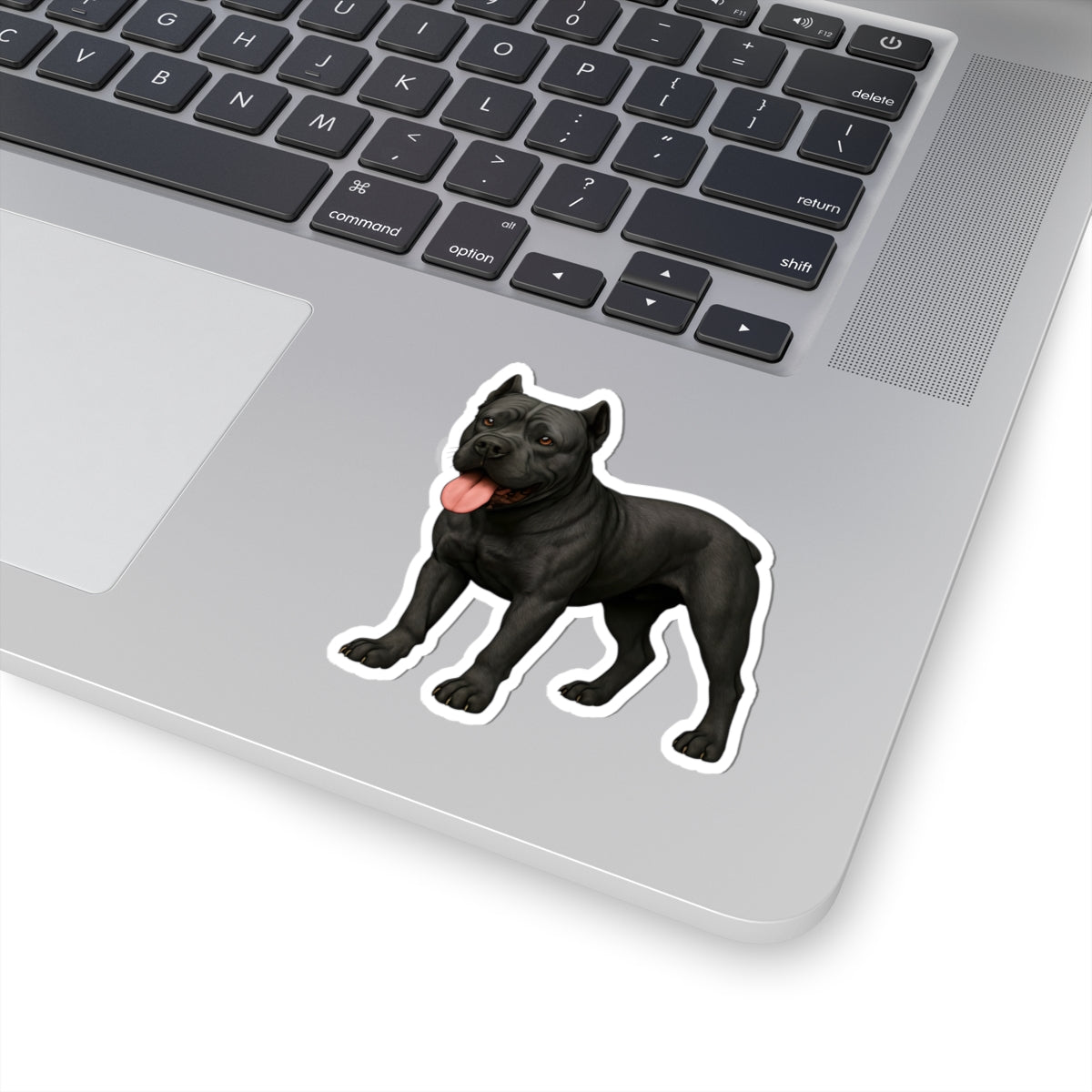 Black Dog Kiss-Cut Stickers - Perfect for Dog Lovers, Pet Decor, Laptop, Water Bottle, Gift for Animal Enthusiasts