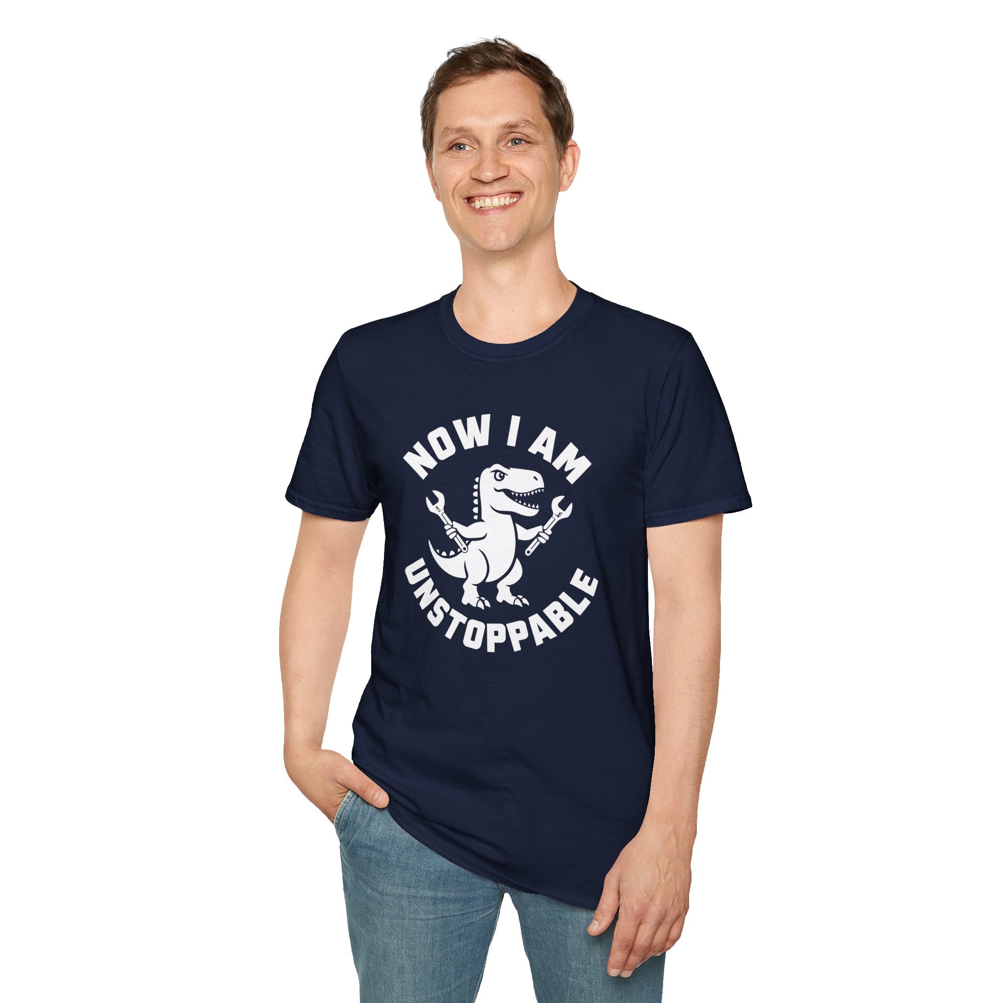 Unstoppable T-Rex T-Shirt – “Now I Am Unstoppable” Dinosaur Tee