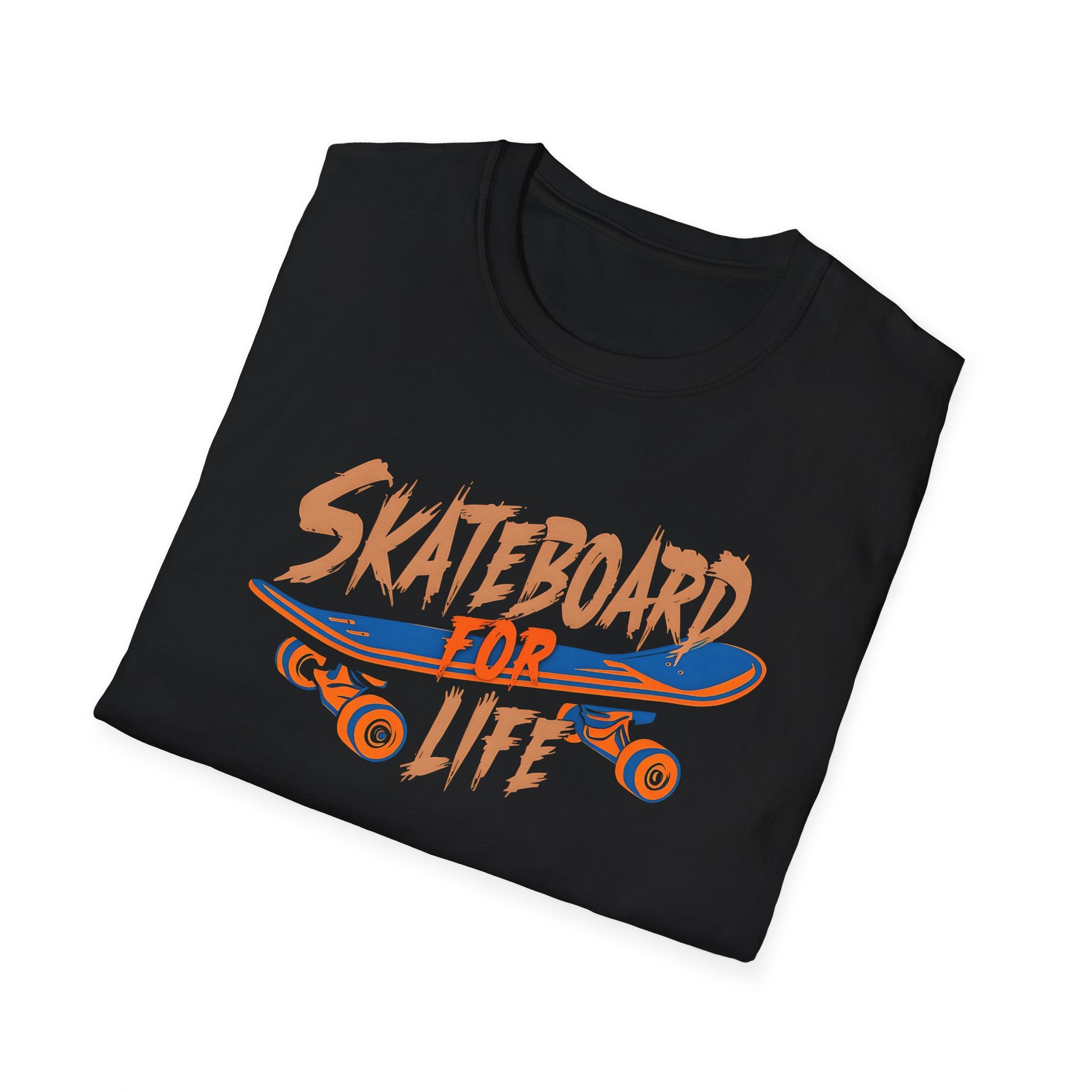 Skateboard for Life Unisex Softstyle T-Shirt - Perfect for Skateboarding Enthusiasts