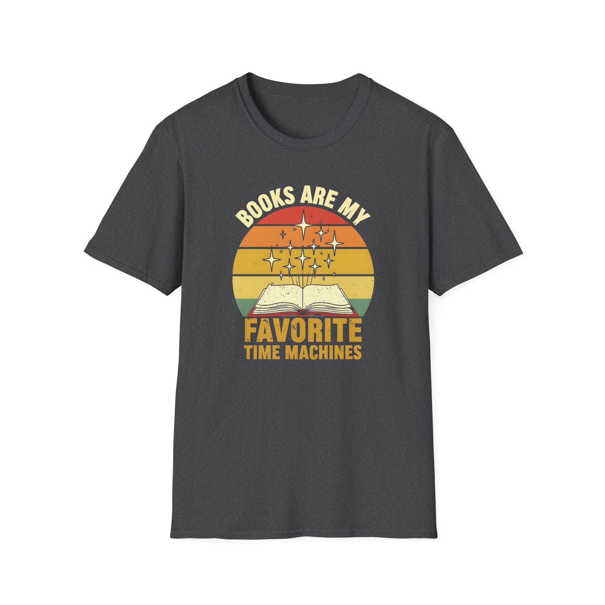 Books Are My Favorite Time Machines Unisex Softstyle T-Shirt