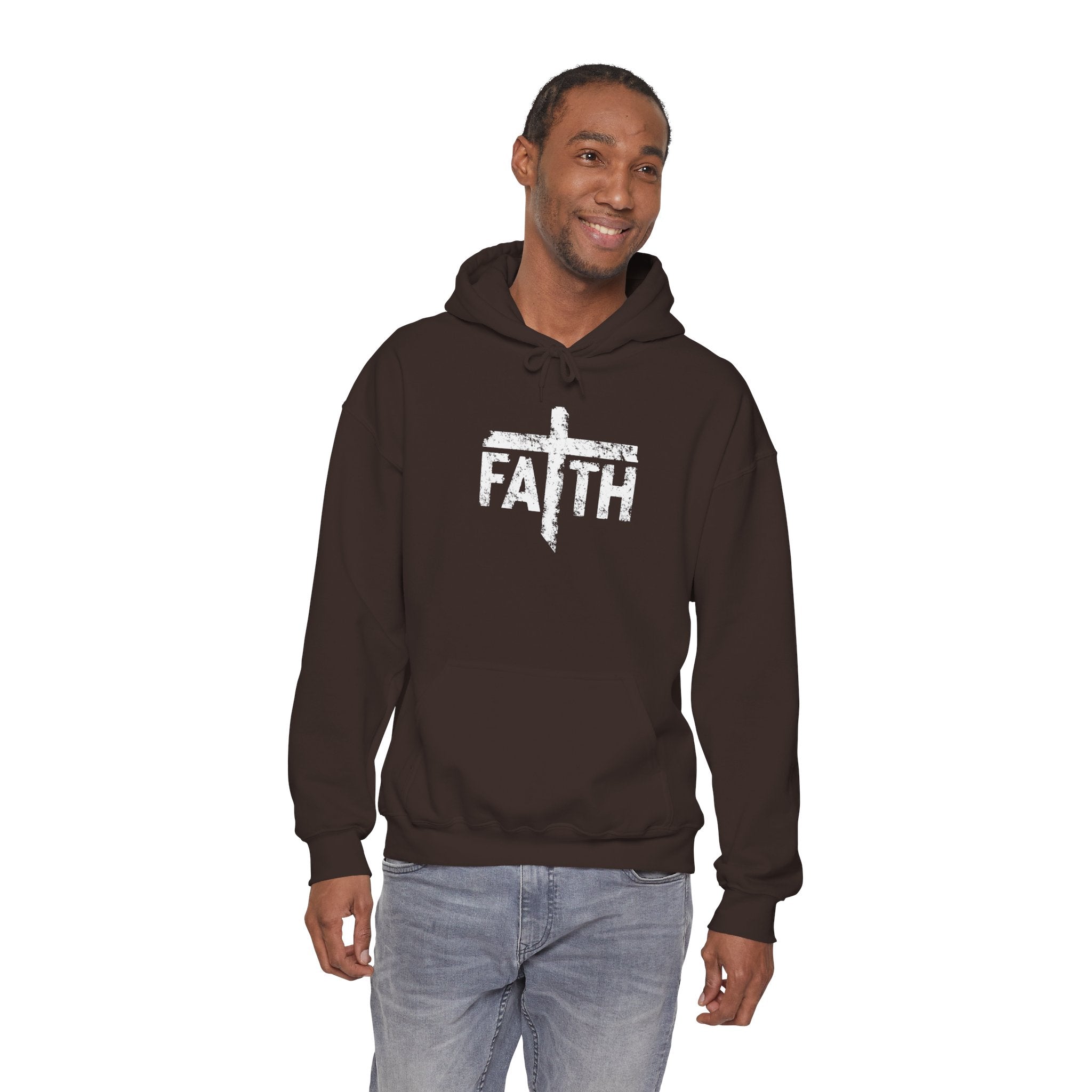 Faith Hoodie, Inspirational Sweatshirt for Men and Women, Cozy Pullover for Church, Gifts for Believers, Religious Apparel