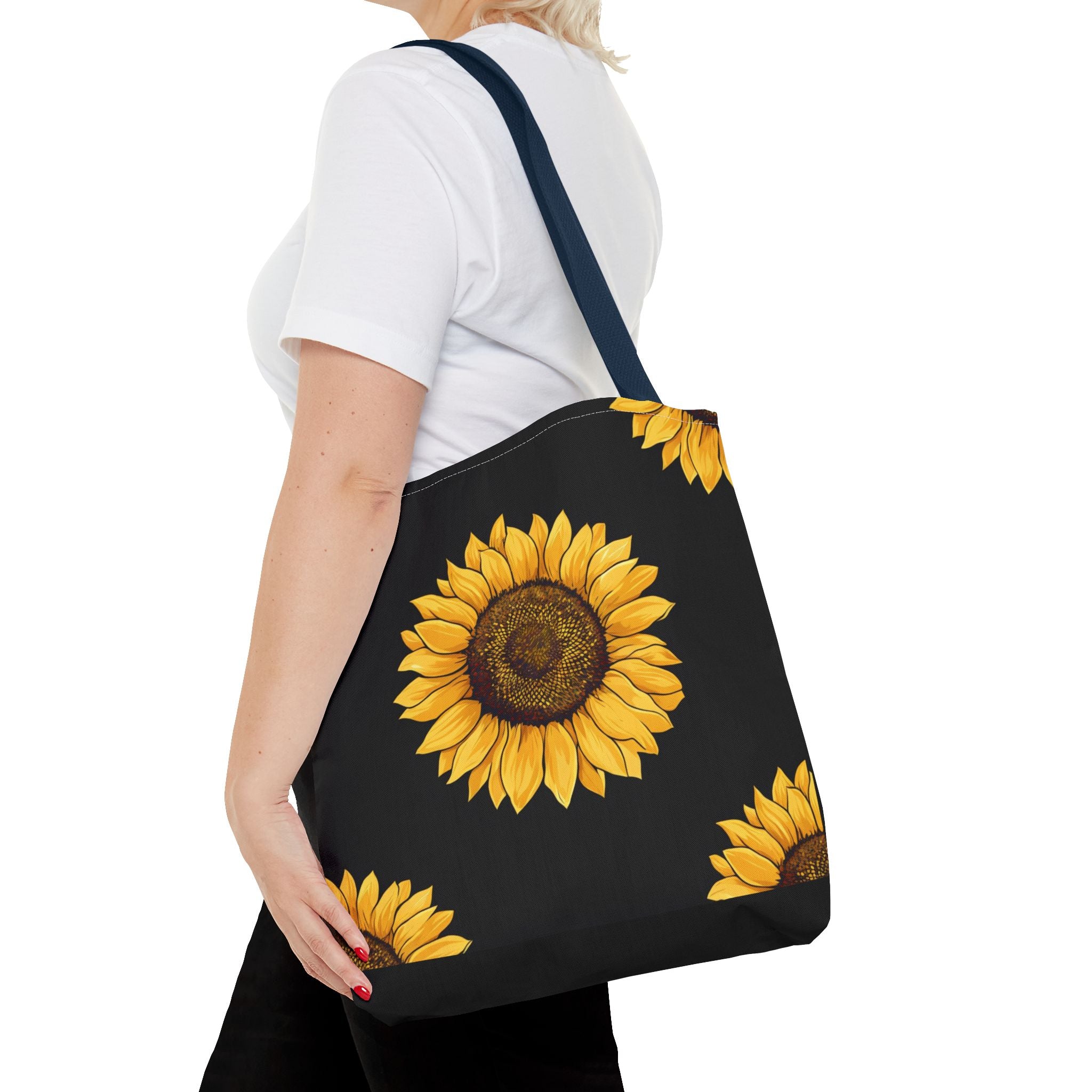 Sunflower Pattern Tote Bag – Stylish Eco-Friendly Carryall