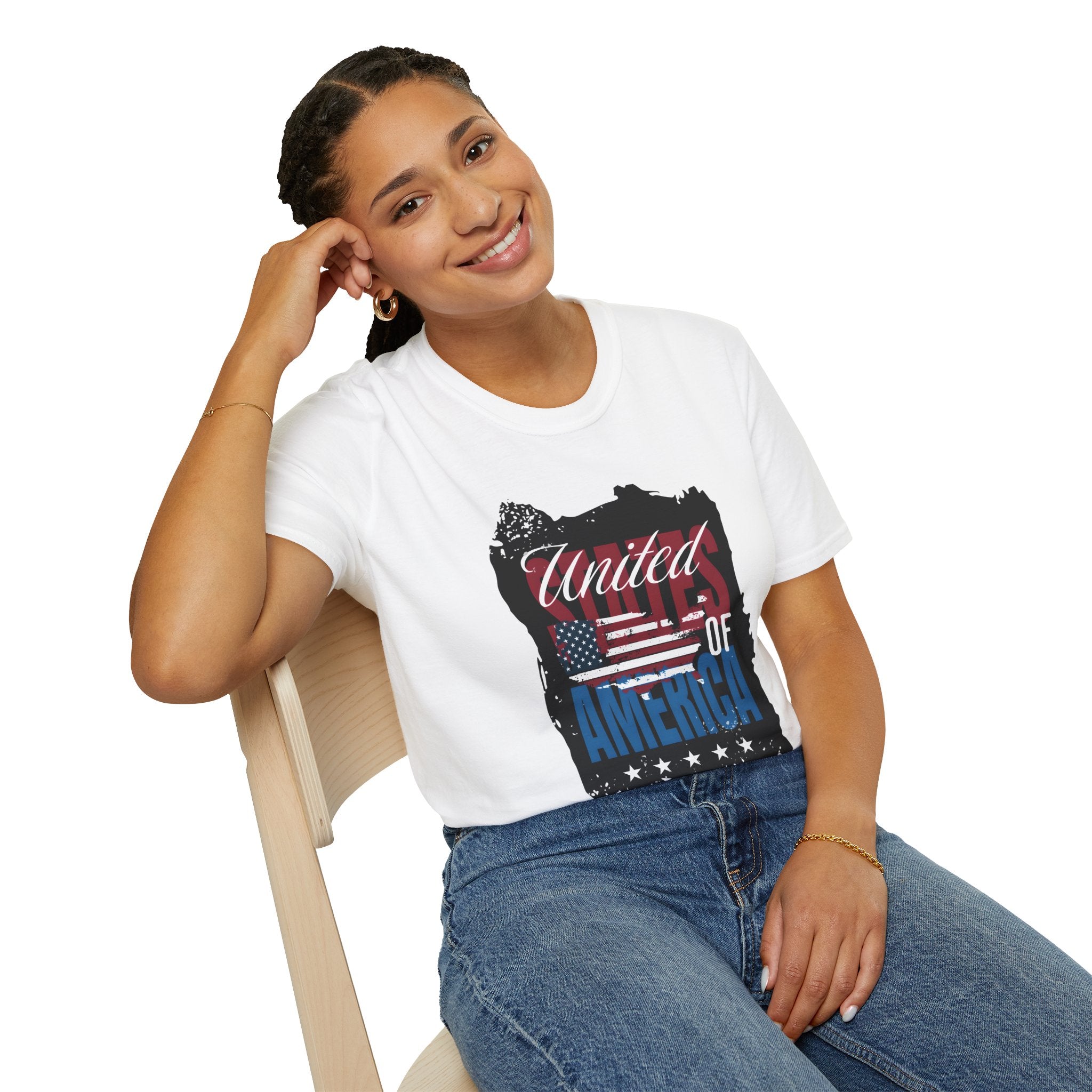 United We Stand T-Shirt — American Flag "United of America" Patriotic Tee for 4th of July